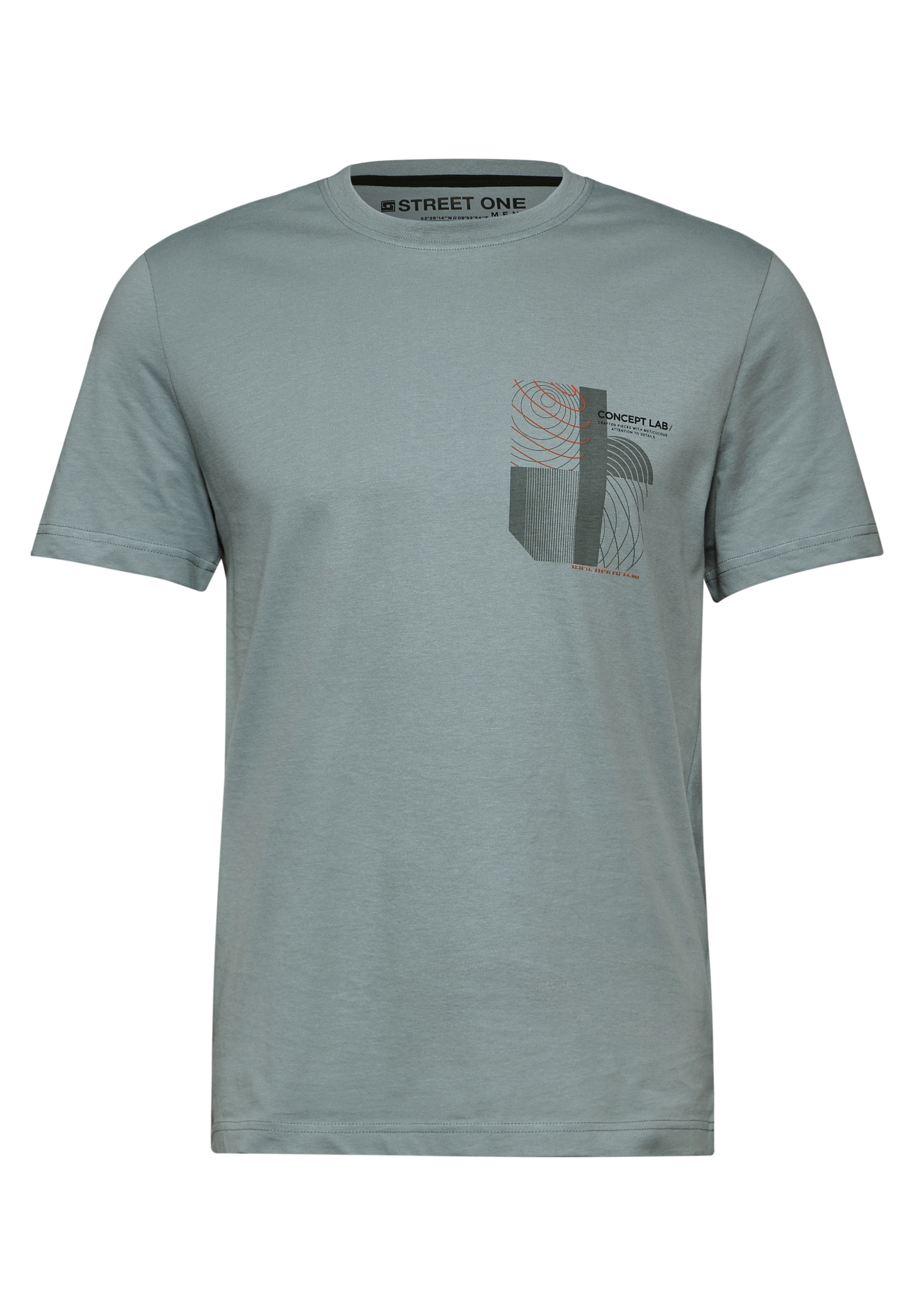 STREET ONE MEN T-Shirt mit Rundhalsausschnitt