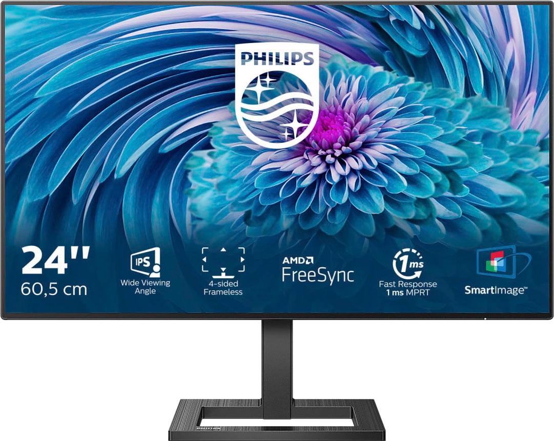 PHILIPS LCD-Monitor "242E2FA", B:54cm H:31,2cm T:3,6cm, schwarz, Monitore