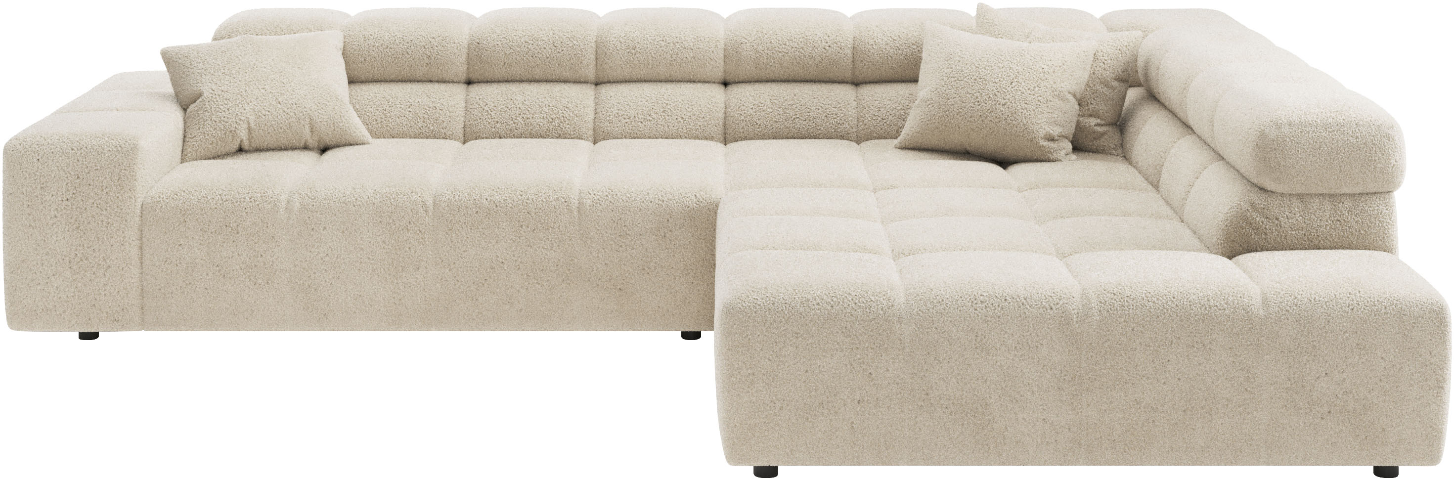 Home affaire Ecksofa "Ancona, Ecksofa, incl. Kopfteilverstellung, Breite 319 cm, L-Form" wahlweise elektrische Sitztiefenverstellung