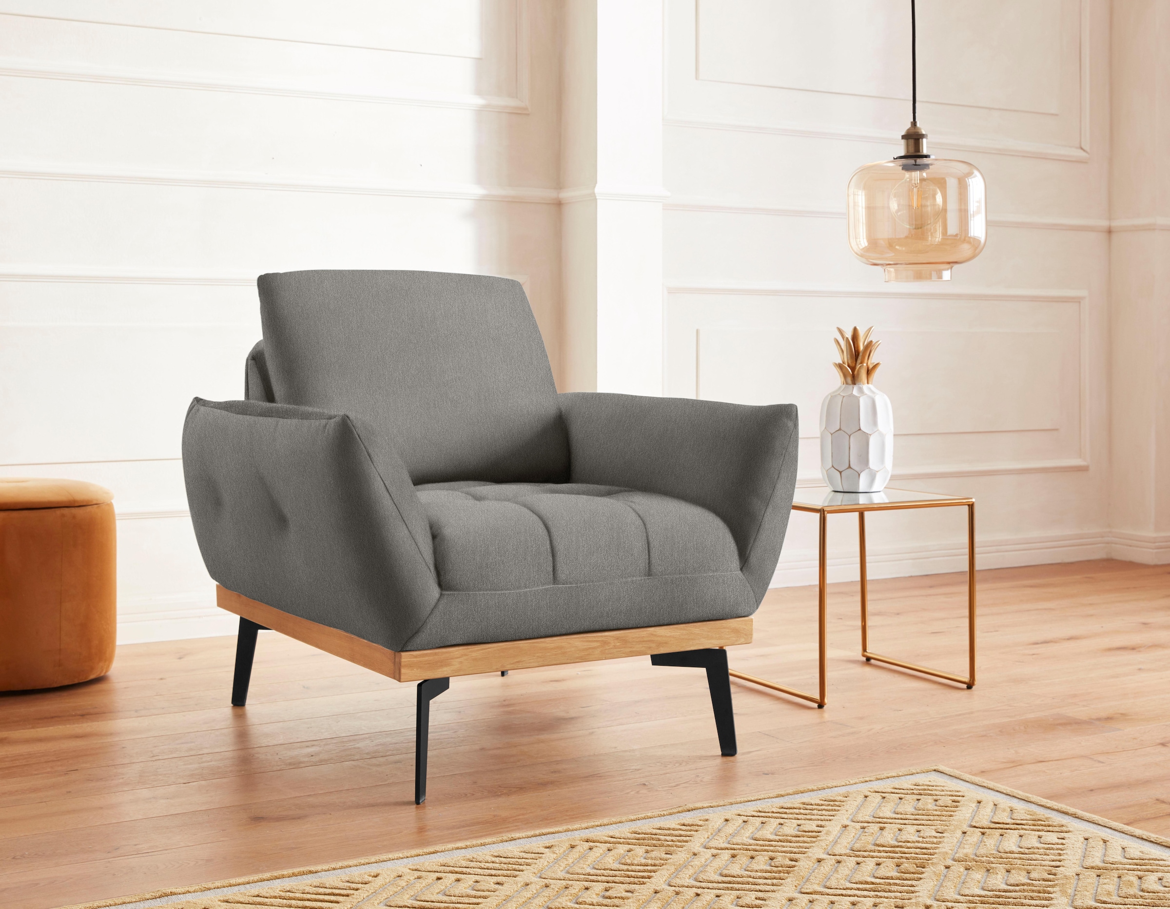 exxpo - sofa fashion Sessel "Palic, Loungesessel mit Rückenverstellung, hoh günstig online kaufen