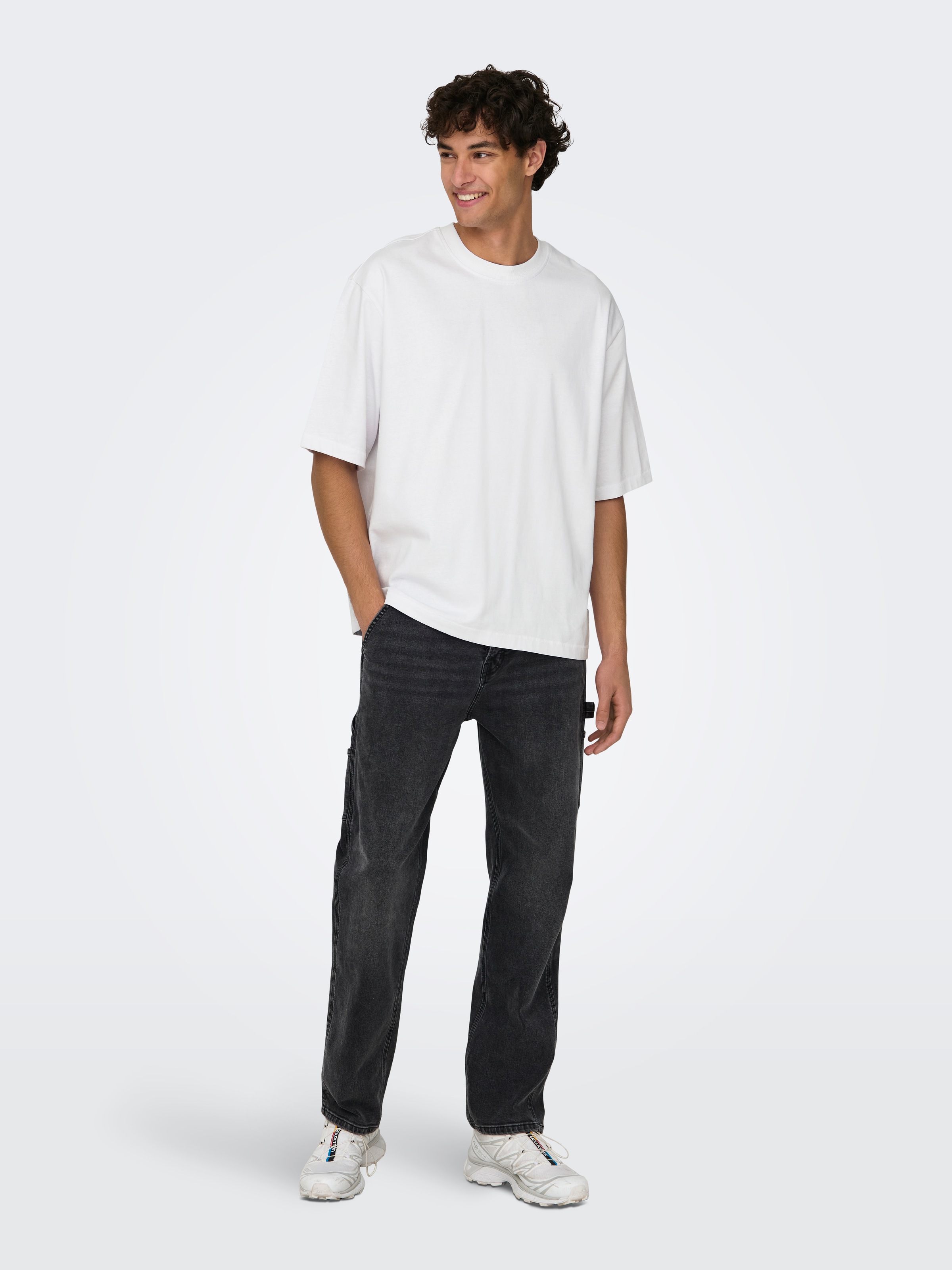 ONLY & SONS Rundhalsshirt »ONSMILLENIUM OVZ SS TEE NOOS«