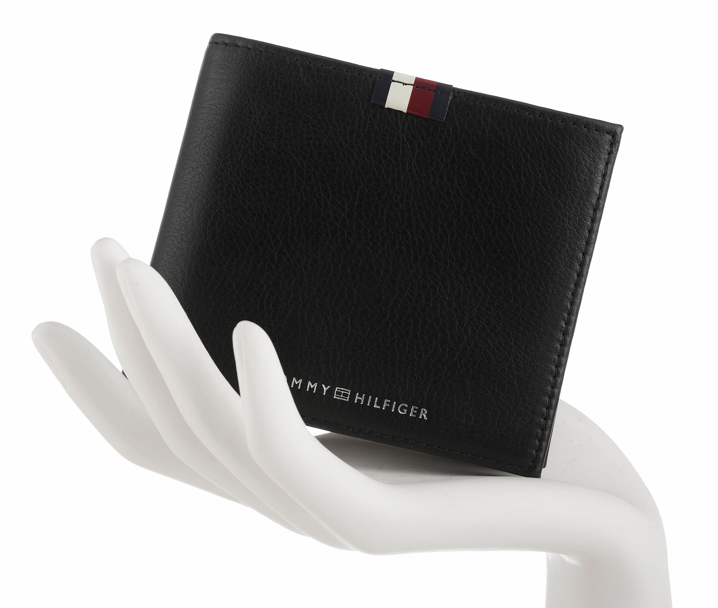 Tommy Hilfiger Geldbörse "TH PREM LEA CC FLAP AND COIN", Unisex Geldbeutel, günstig online kaufen