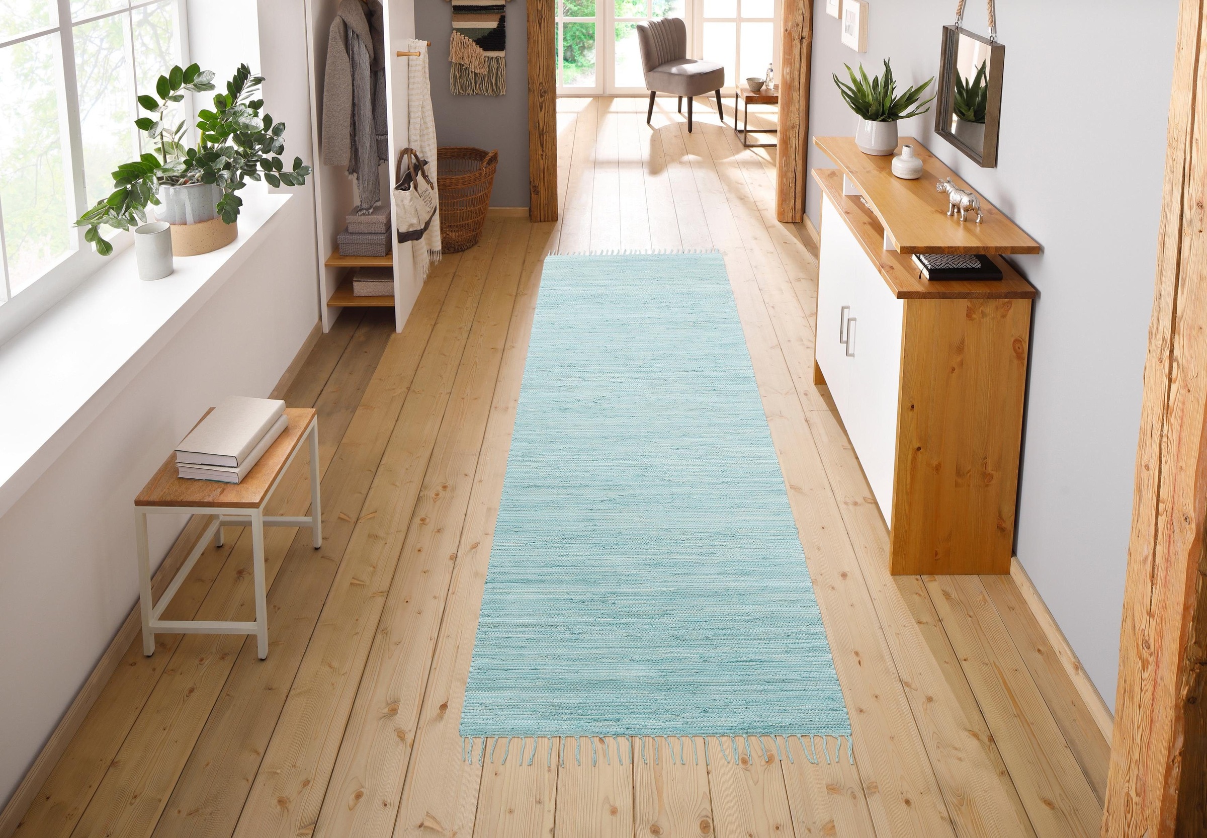 OTTO home Wollteppich "Ares" rechteckig 5 mm Höhe Uni Farben, handgewebt, m günstig online kaufen