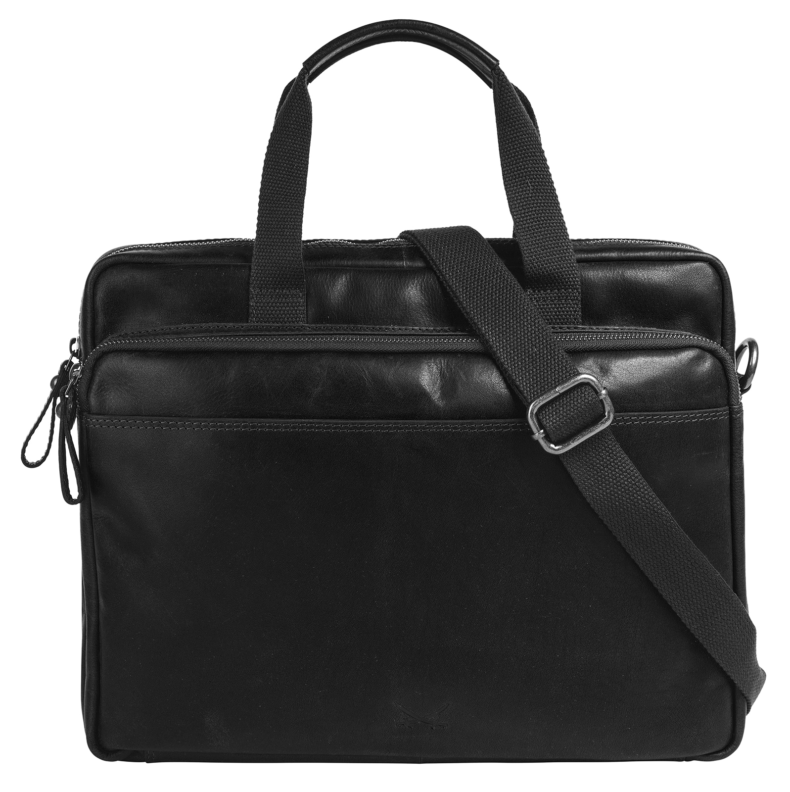 SANSIBAR Aktentasche "SANSIBAR Herren, Damen Aktentasche echt Leder", schwarz, Leder, Taschen, echt Leder