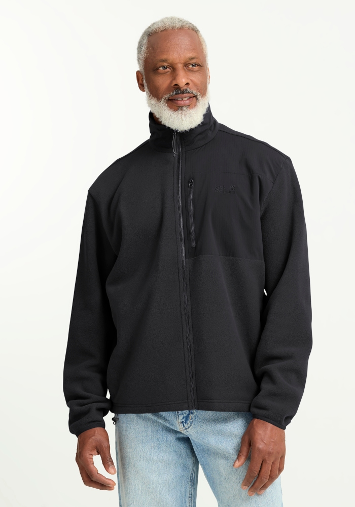Jack Wolfskin Fleecejacke "SUMETRO FZ M" mit atmungsaktivem Material, gerader Abschluss, normale Länge