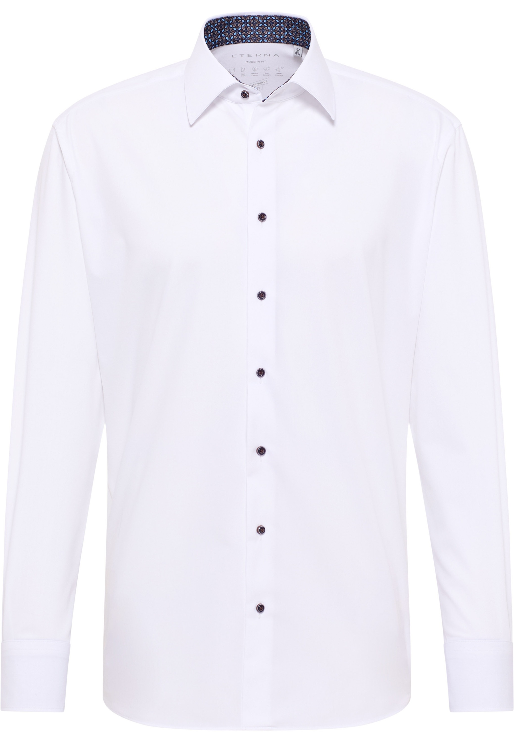 Eterna Langarmhemd »MODERN FIT«, NON IRON (bügelfrei)