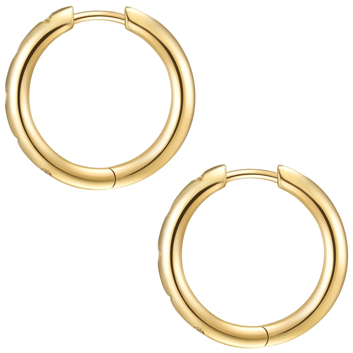 Glanzstücke München Paar Creolen »Set: GSM1313« Creolen Sterling Silber gelbgold Zirkonia weiß
