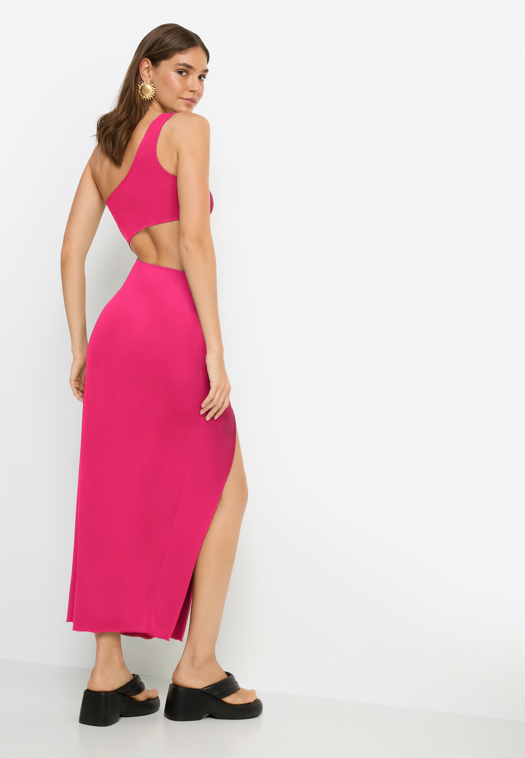 LSCN by LASCANA One-Shoulder-Kleid