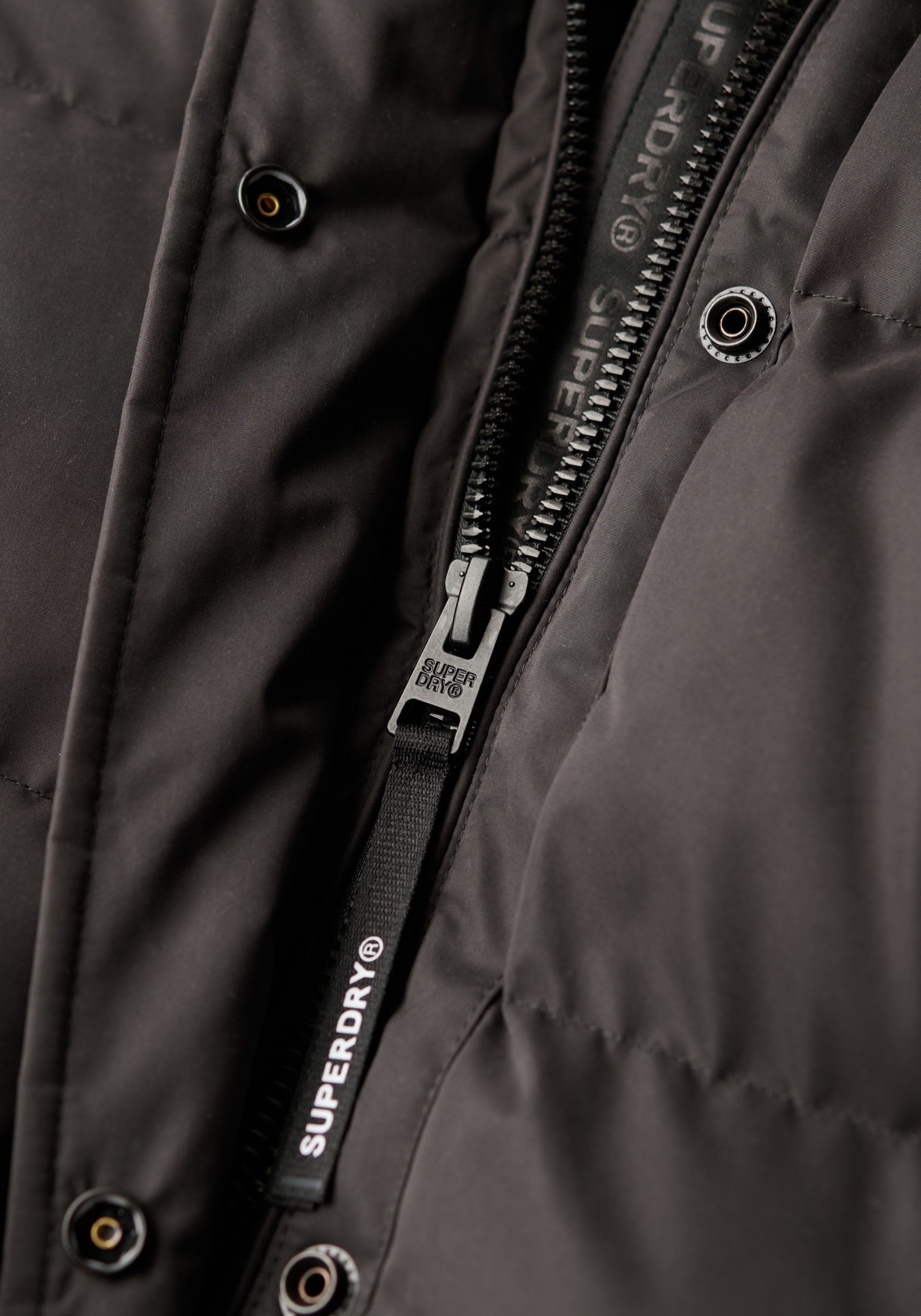 Superdry Steppjacke »MICROFIBRE LONGLINE PUFFER JKT«