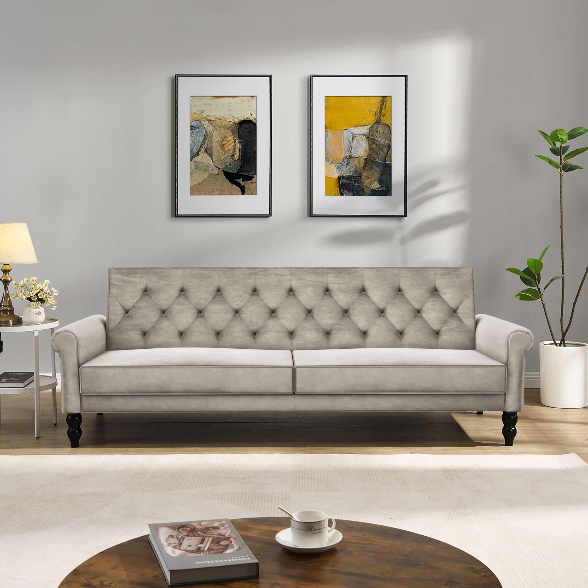 Dorel Home Schlafsofa "Tyne" Schlafsofa 222 cm, Bettfunktion (110/190cm), p günstig online kaufen