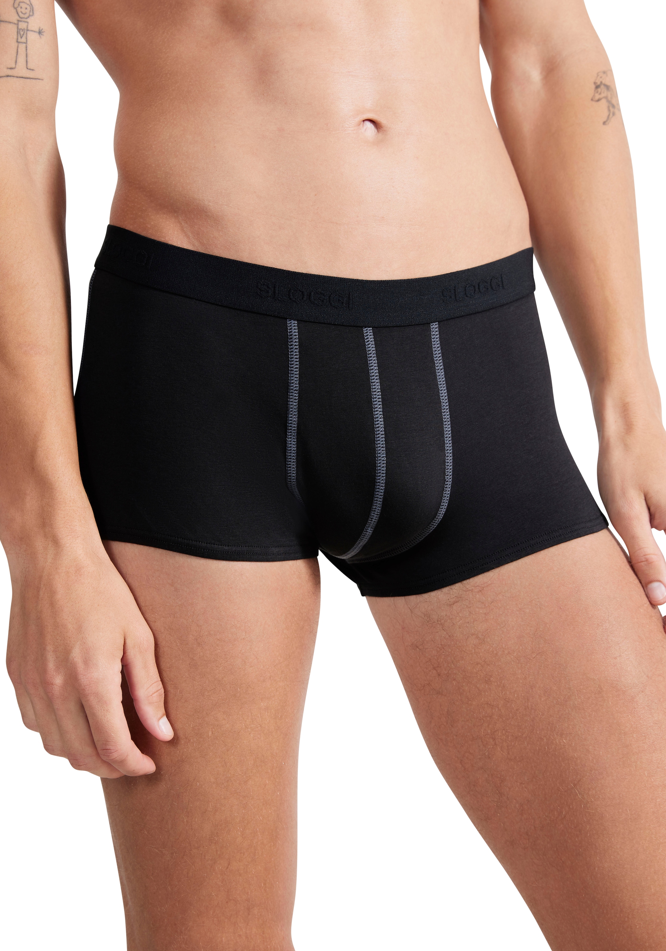 sloggi Hipster »Men 24/7« 2er Pack,  weich, atmungsaktiv, Baumwollmix, Softbund, blickdicht, elastisch