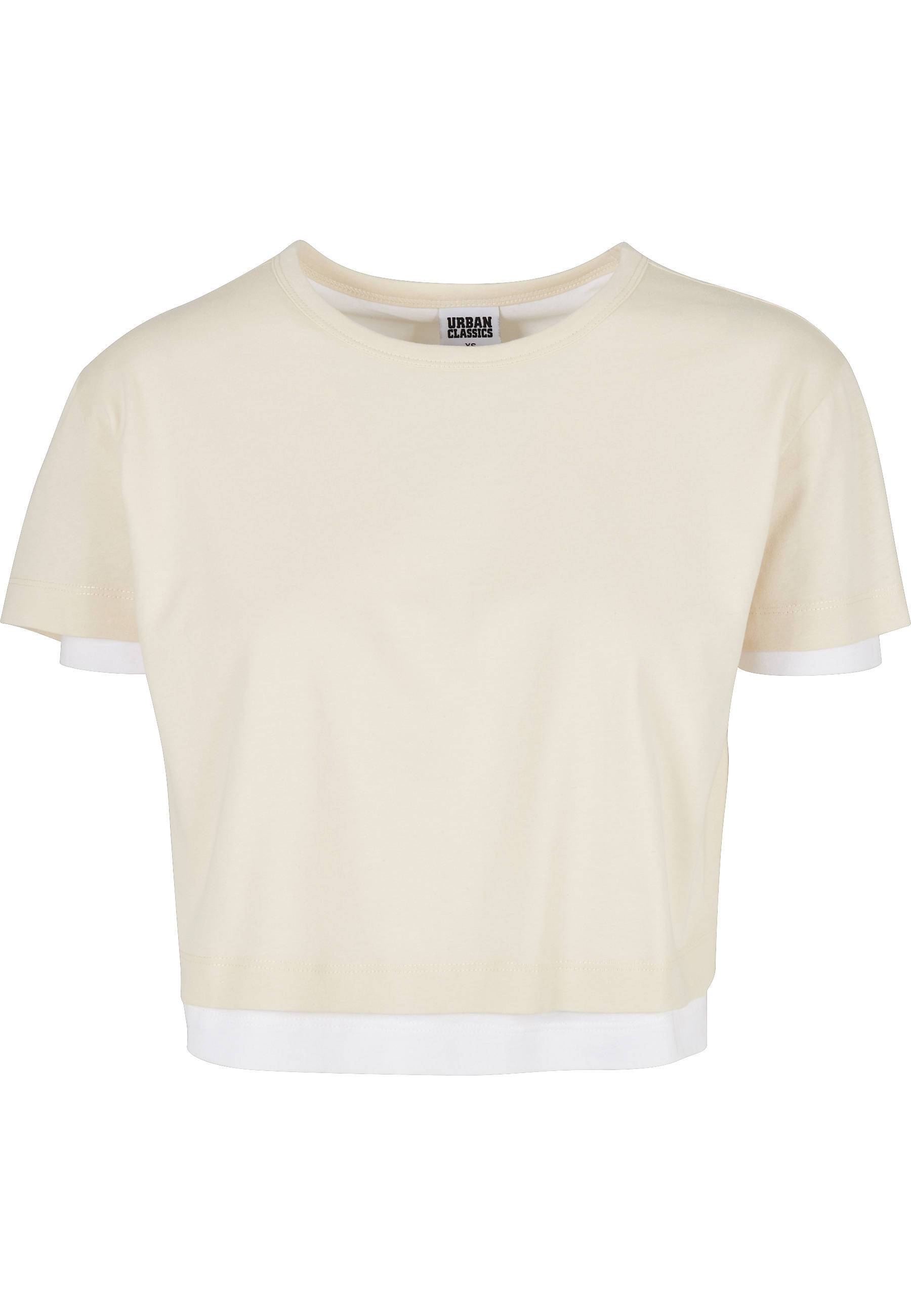 URBAN CLASSICS T-Shirt "Urban Classics Damen Ladies Full Double Layered Tee" 1 Stk.