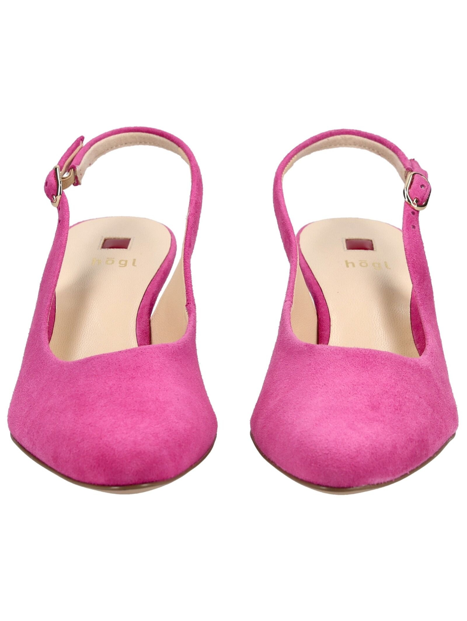 Slingpumps HÖGL "Högl Pumps Veloursleder", Damen, Gr. 41, rosa, Veloursleder, Schuhe Slingpumps 2