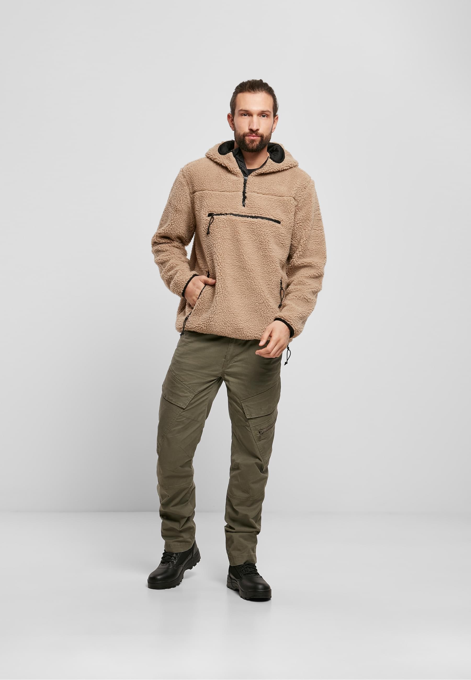 Brandit Anorak »Brandit Herren Teddyfleece Worker Pullover«, (1 St.), mit Kapuze