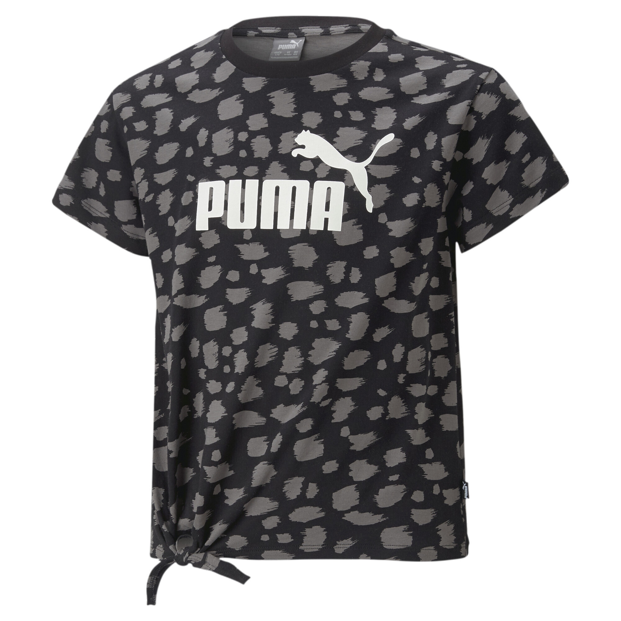 Black Friday PUMA T-Shirt »Essentials+ Animal Printed Knotted T-Shirt  Jugendliche« | BAUR