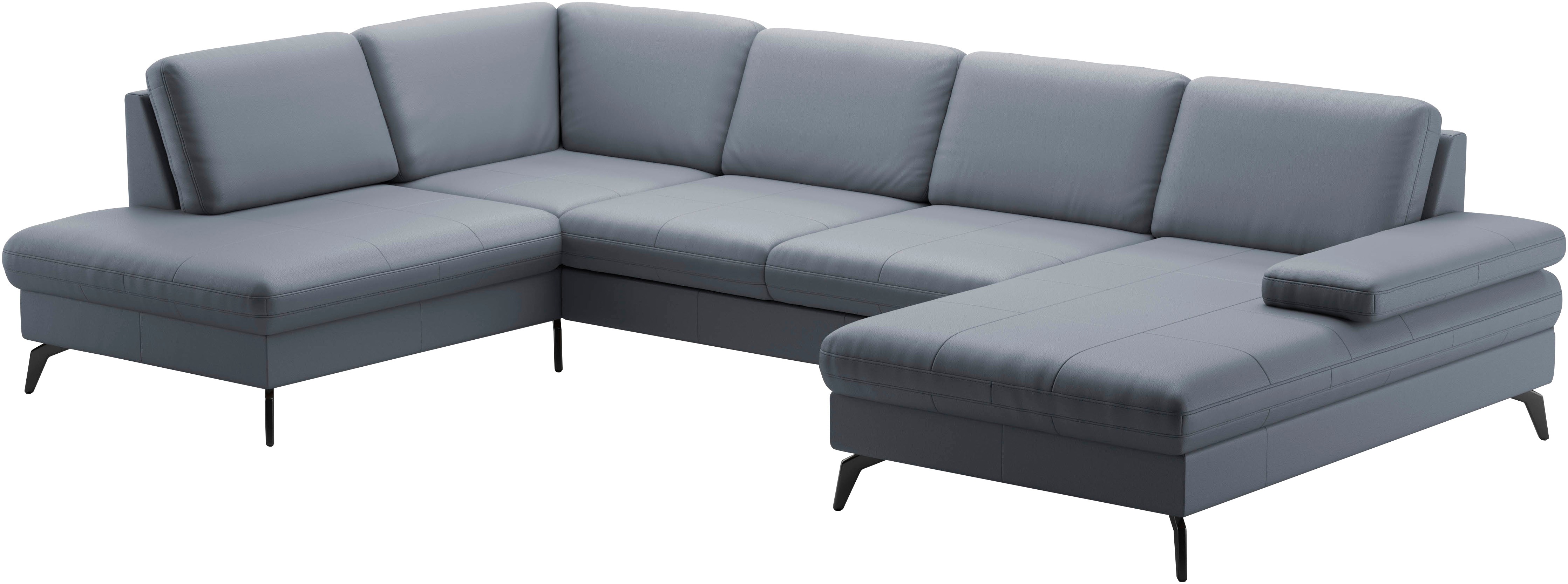 Thumbnail - sit&more Wohnlandschaft "Morris U-Form, inkl. Sitztiefenverstellung" wahlweise mit Armteilverstellung, Bettfunktion & Be...