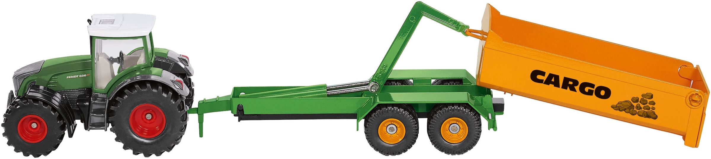Siku Spielzeug-Traktor »SIKU Farmer, Fendt m. Hakenliftfahrgestell&Mulde (1989)«