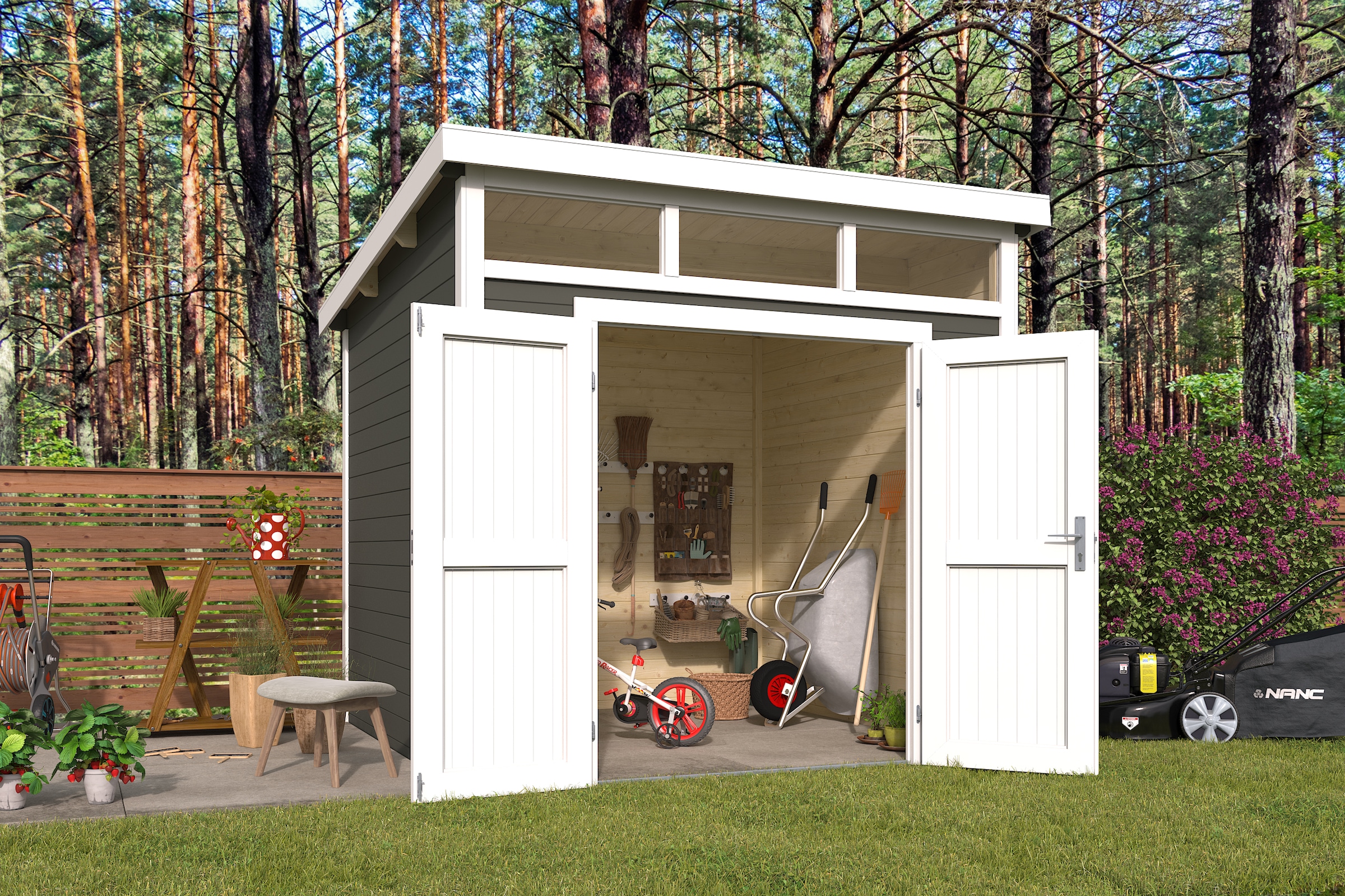 Nordic Holz Gartenhaus "Kibo 3" günstig online kaufen