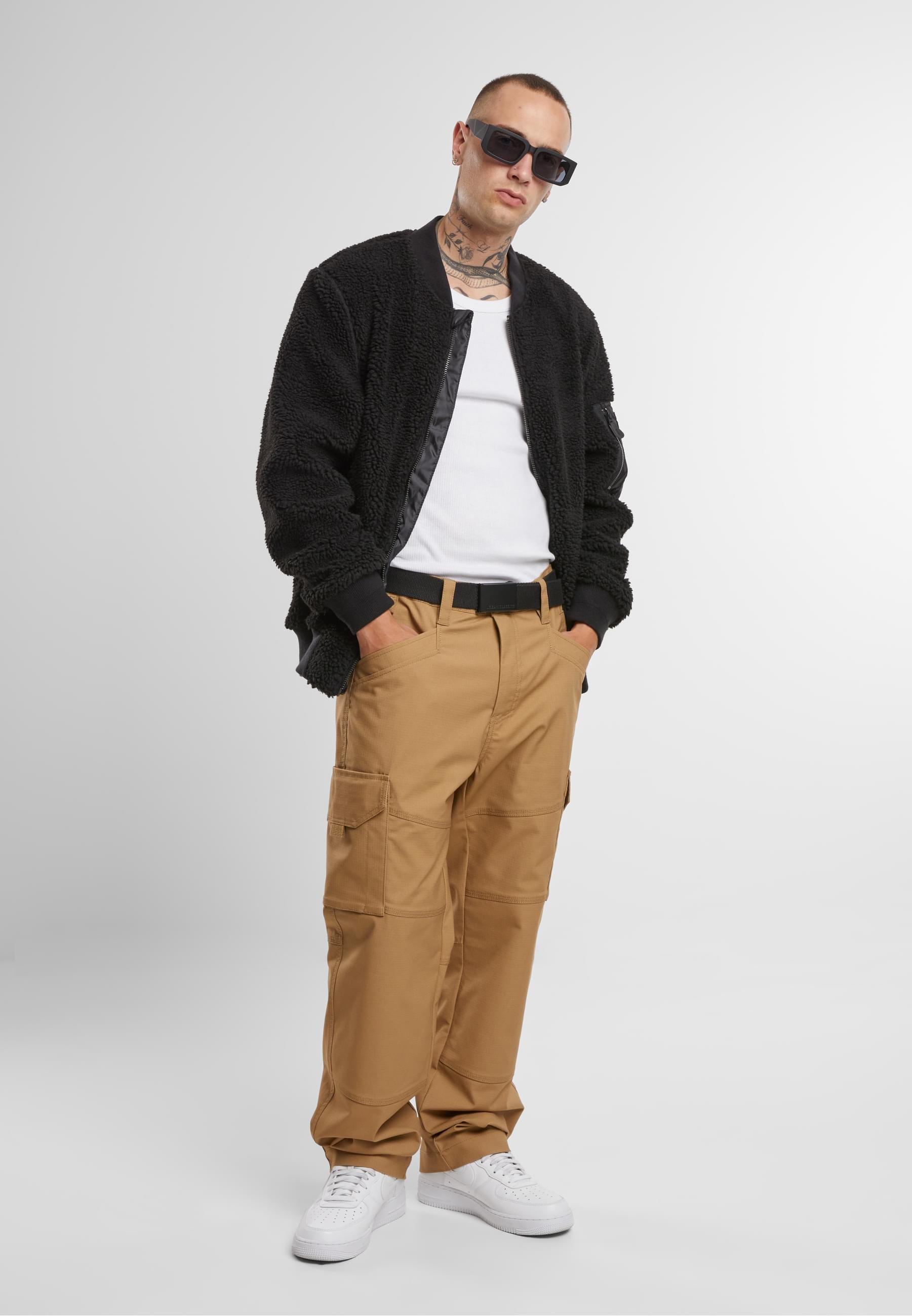 Brandit Allwetterjacke »Brandit MA1 Sherpa Jacket«, (1 St.), ohne Kapuze