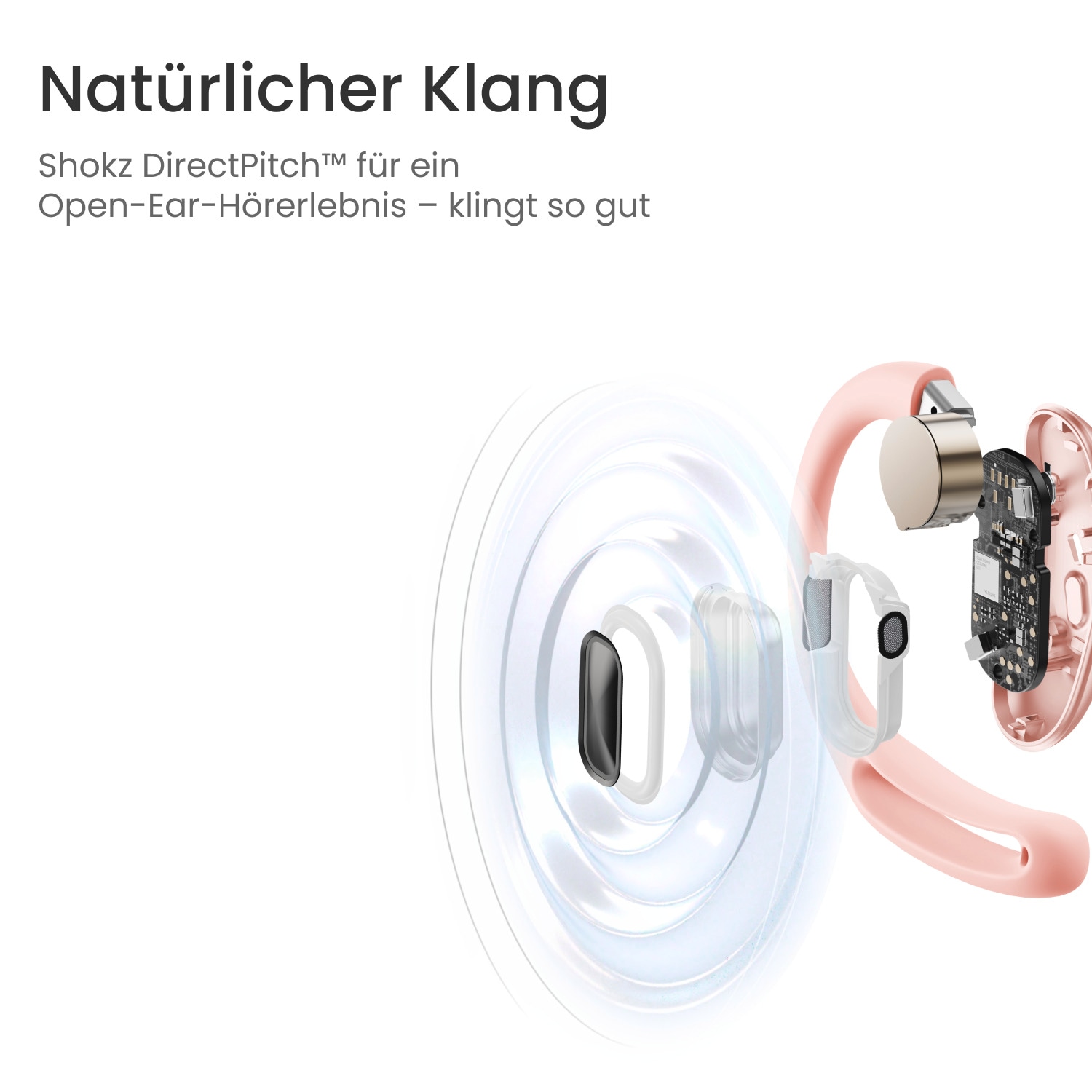 Shokz Open-Ear-Kopfhörer »OpenFit Air«, A2DP Bluetooth