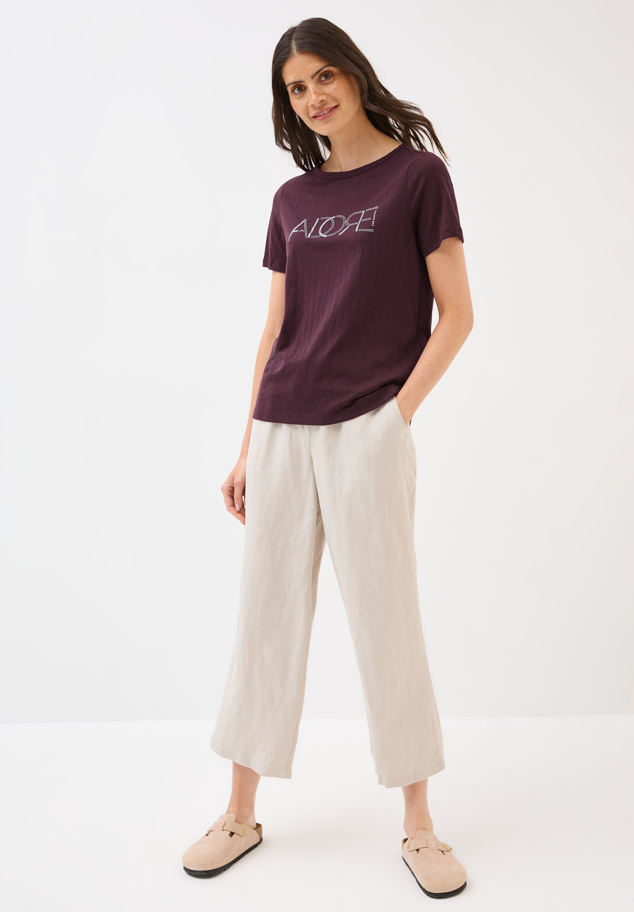 Cecil T-Shirt, mit Burnout-Optik