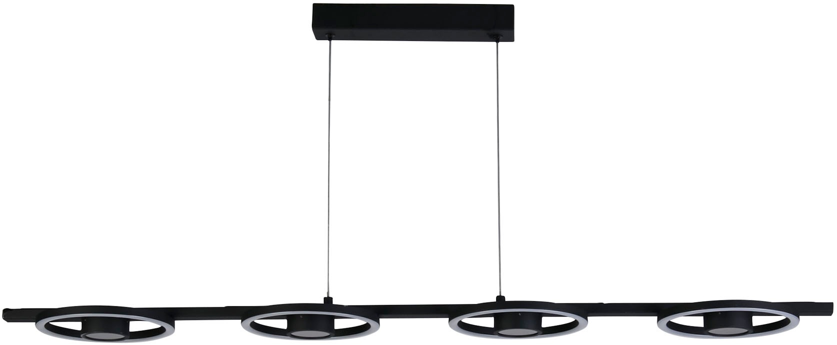 SEARCHLIGHT LED-Hängeleuchte "Hängeleuchte Space, na-flammig", 4, H: 5,5cm, 1 Stk., schwarz, Leuchten, Spiegel mit Unendlichkeitseffekt