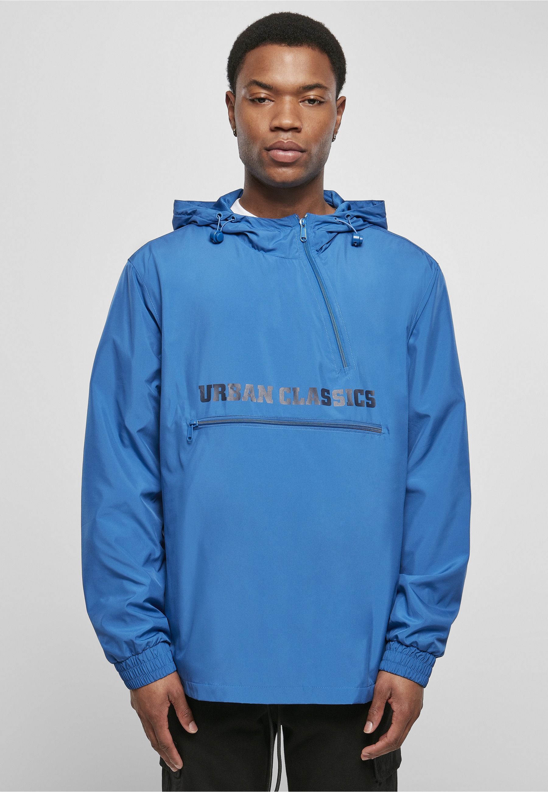 URBAN CLASSICS Langmantel »Urban Classics Herren Commuter Pull Over Jacket«