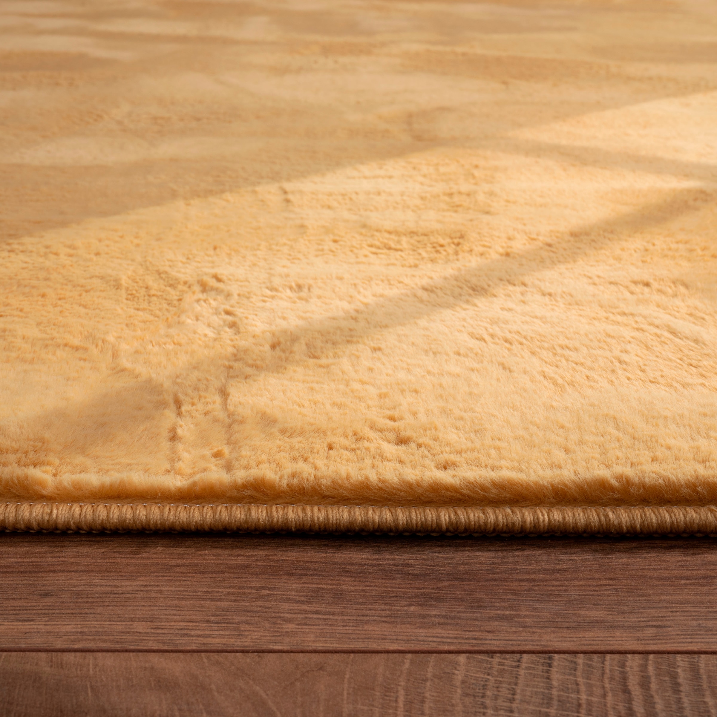 Paco Home Fellteppich »Kunstfell Soft 380«, rechteckig, 14 mm Höhe, Langflor, Kuschelteppich - besonders weich, Uni-Farben