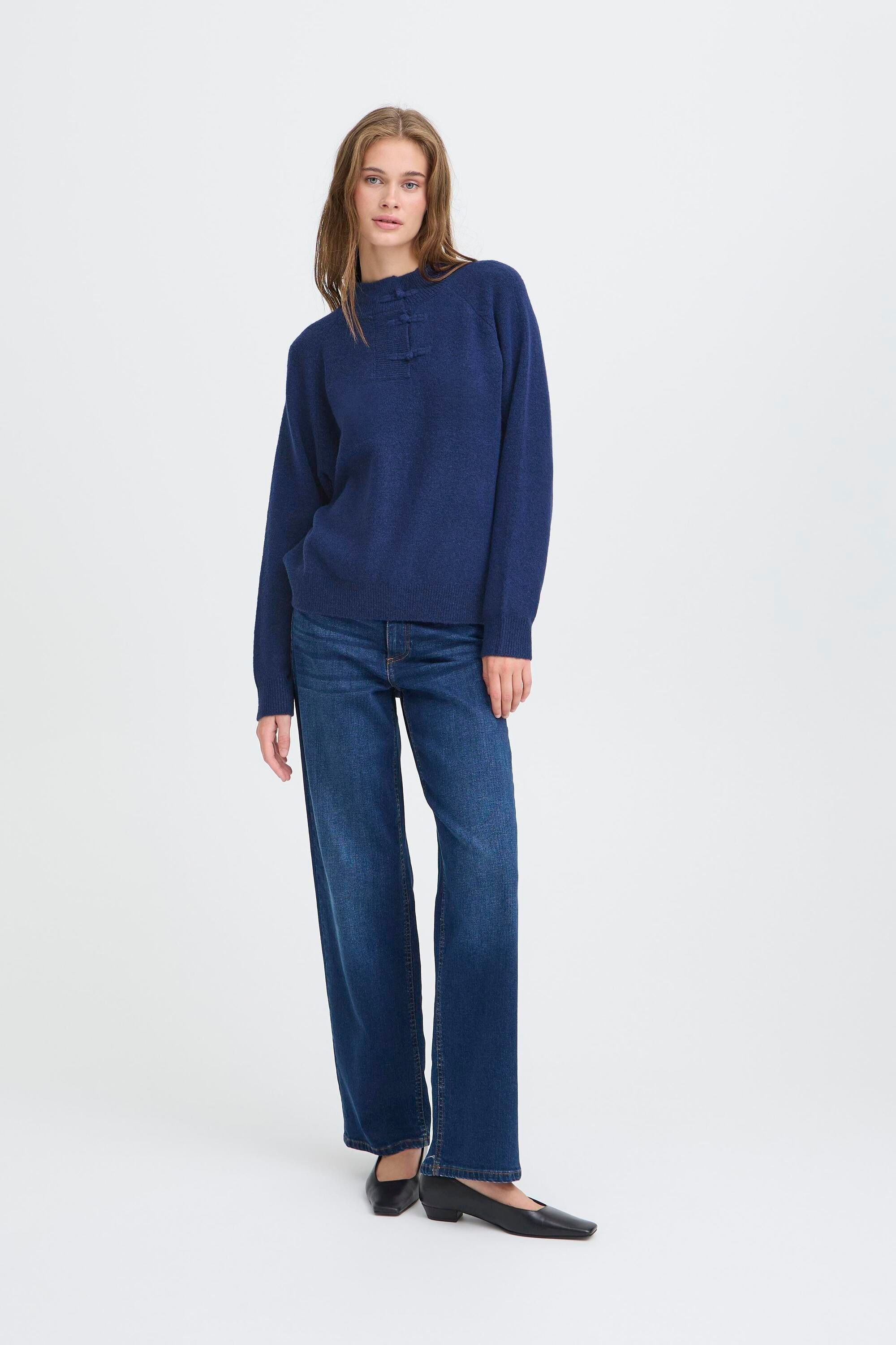 Ichi Strickpullover »Langarm IHDASILA«