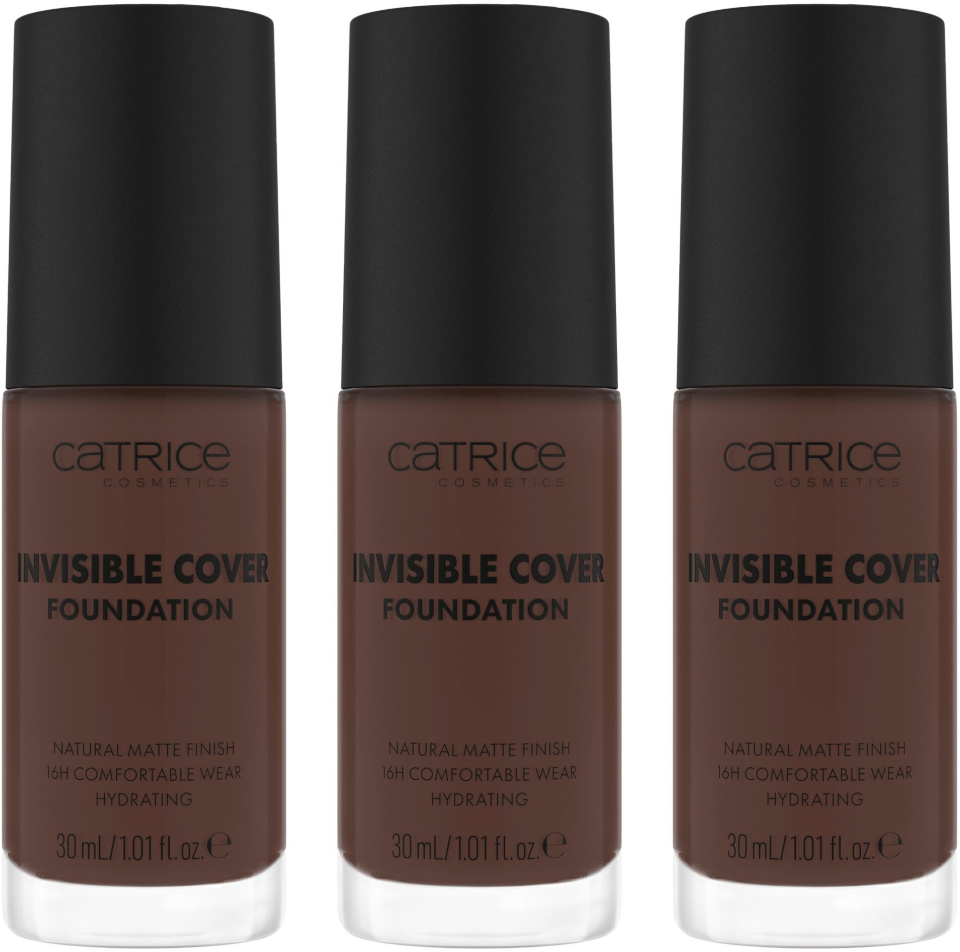 Foundation »Invisible Cover Foundation«, (Set, 3 tlg.)