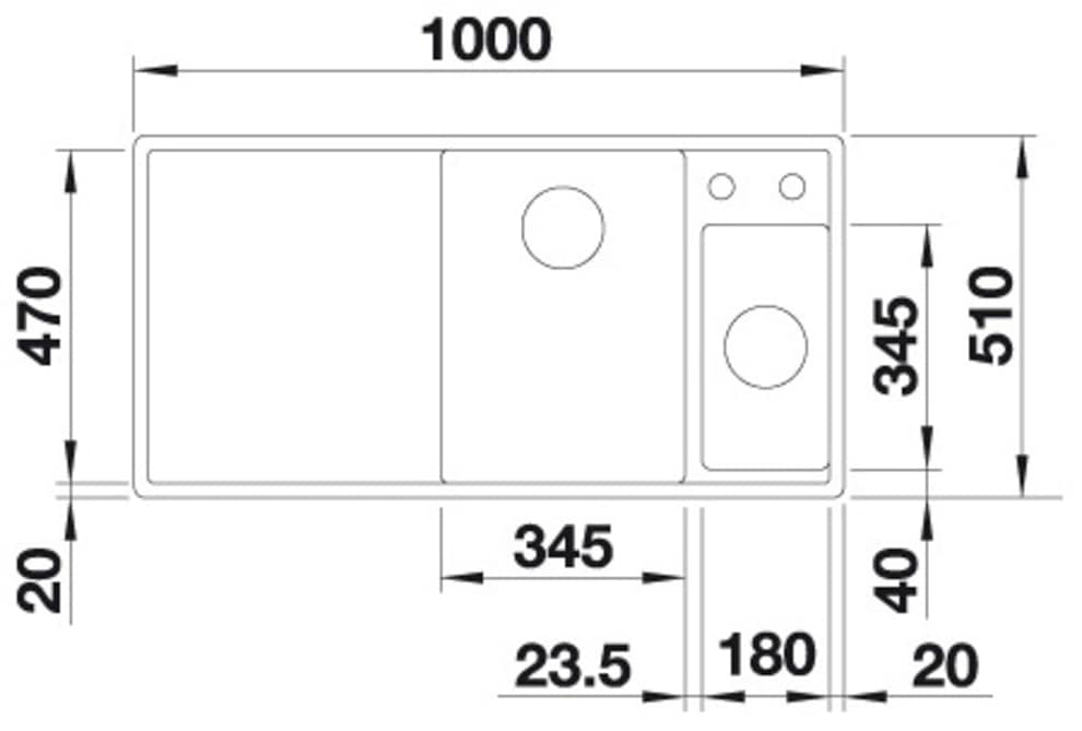 Blanco Granitspüle »AXIA III 6 S«, inklusive Esche-Compound-Brückenschneidebrett und Multifunktionsschale