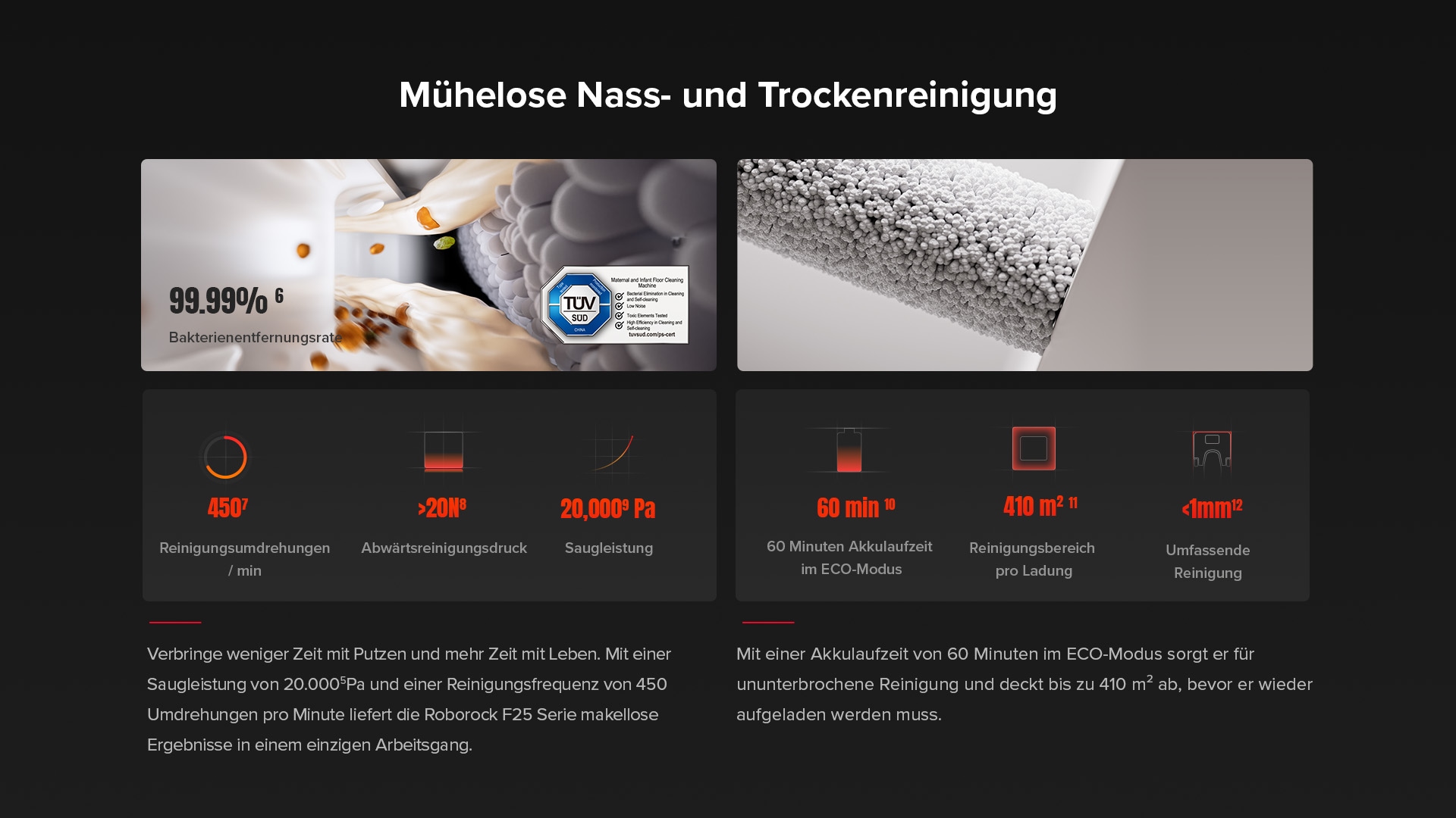 Roborock Nass-Trocken-Sauger »Morph Pro Mix F25 ACE Combo« Nass-Trocken-Akkusauger mit intelligenter Reinigungstechnologie
