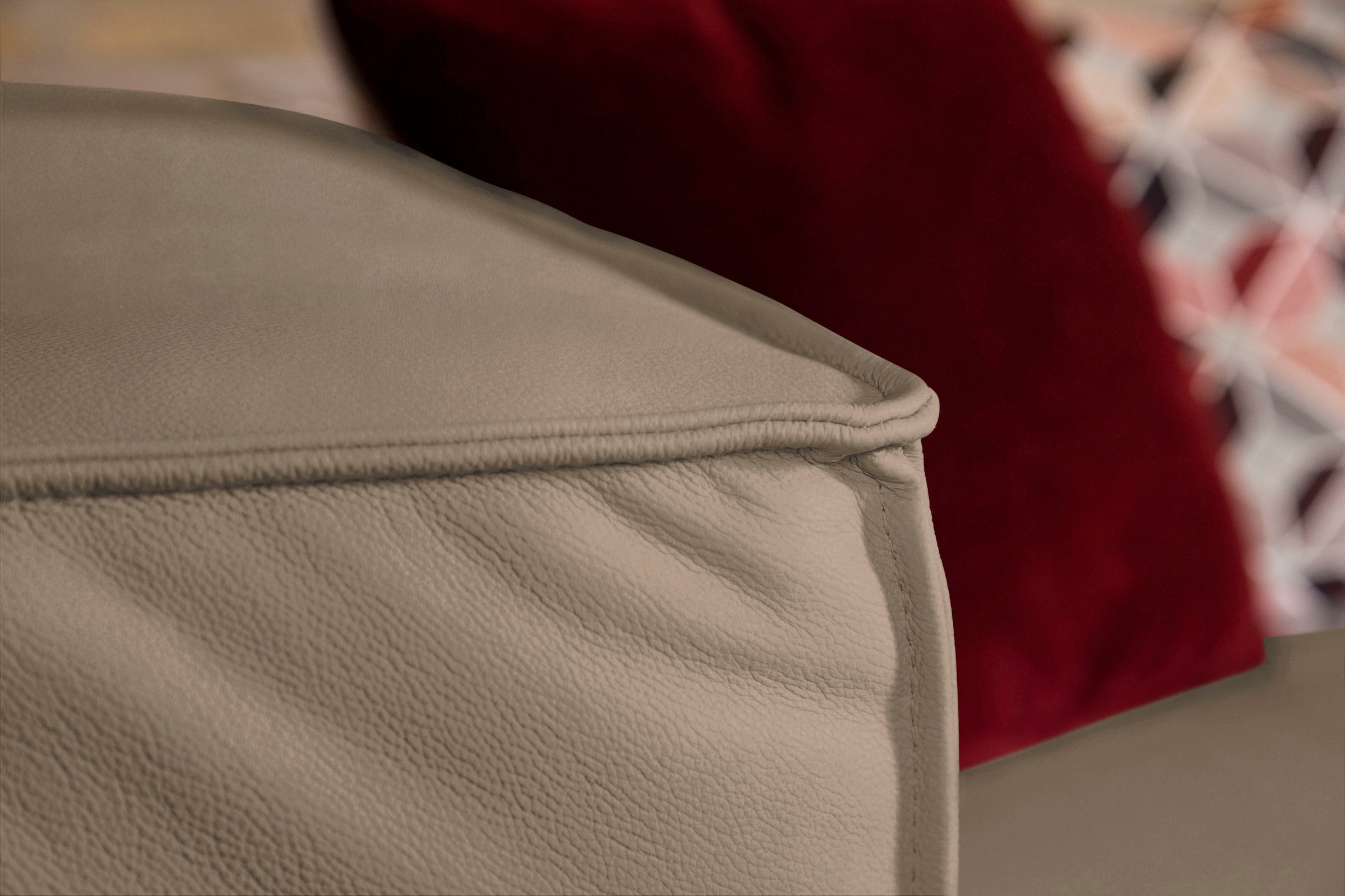 W.SCHILLIG Hocker »around-the-block«, mit eleganter Biese