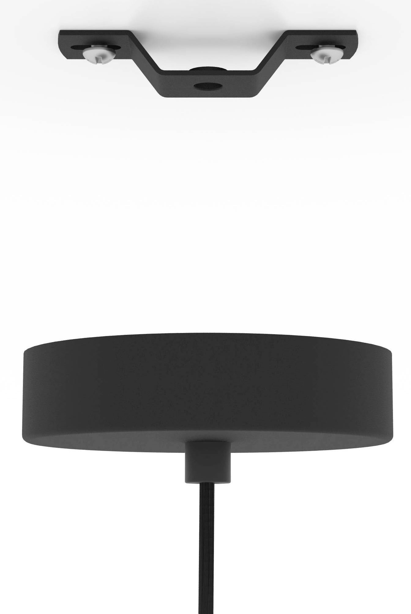 EGLO Hängeleuchte »VENEZUELA Pendellampe, Esszimmerlampe, Metall, schwarz, gold, E27« E27 1 Stk. Esstischlampe, Pendelleuchte, Drahtschirm, 1 flammig, 110x23,5cm