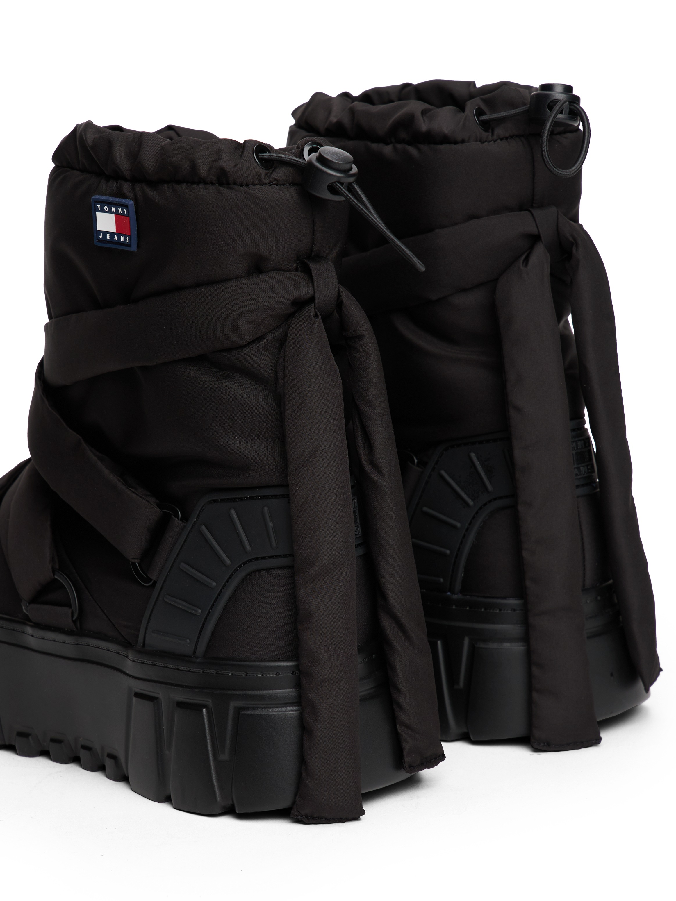 Tommy Jeans Snowboots »TJW CHUNKY SNOW BOOT NYLON«, Plateau, Winterboots, Schneeschuh mit Schnellverschluss