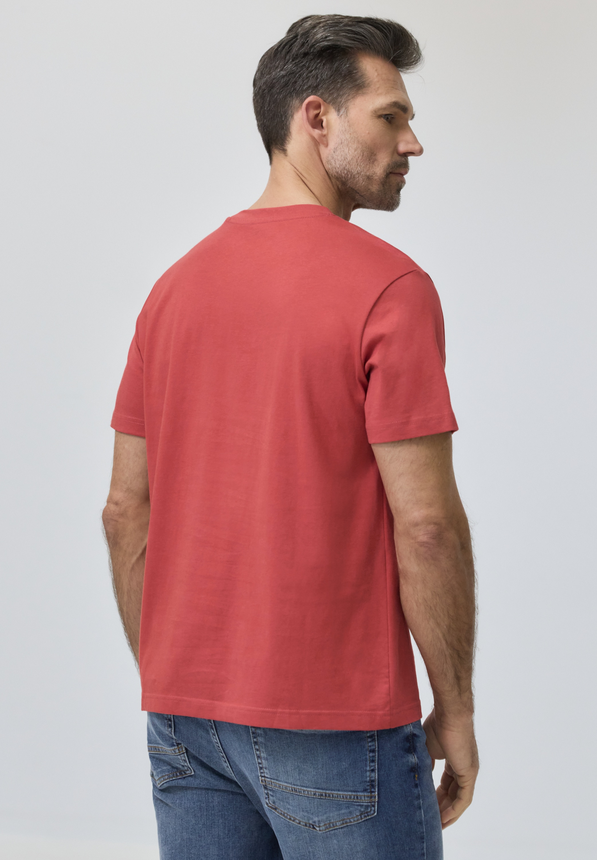 STREET ONE MEN T-Shirt mit Rundhalsausschnitt