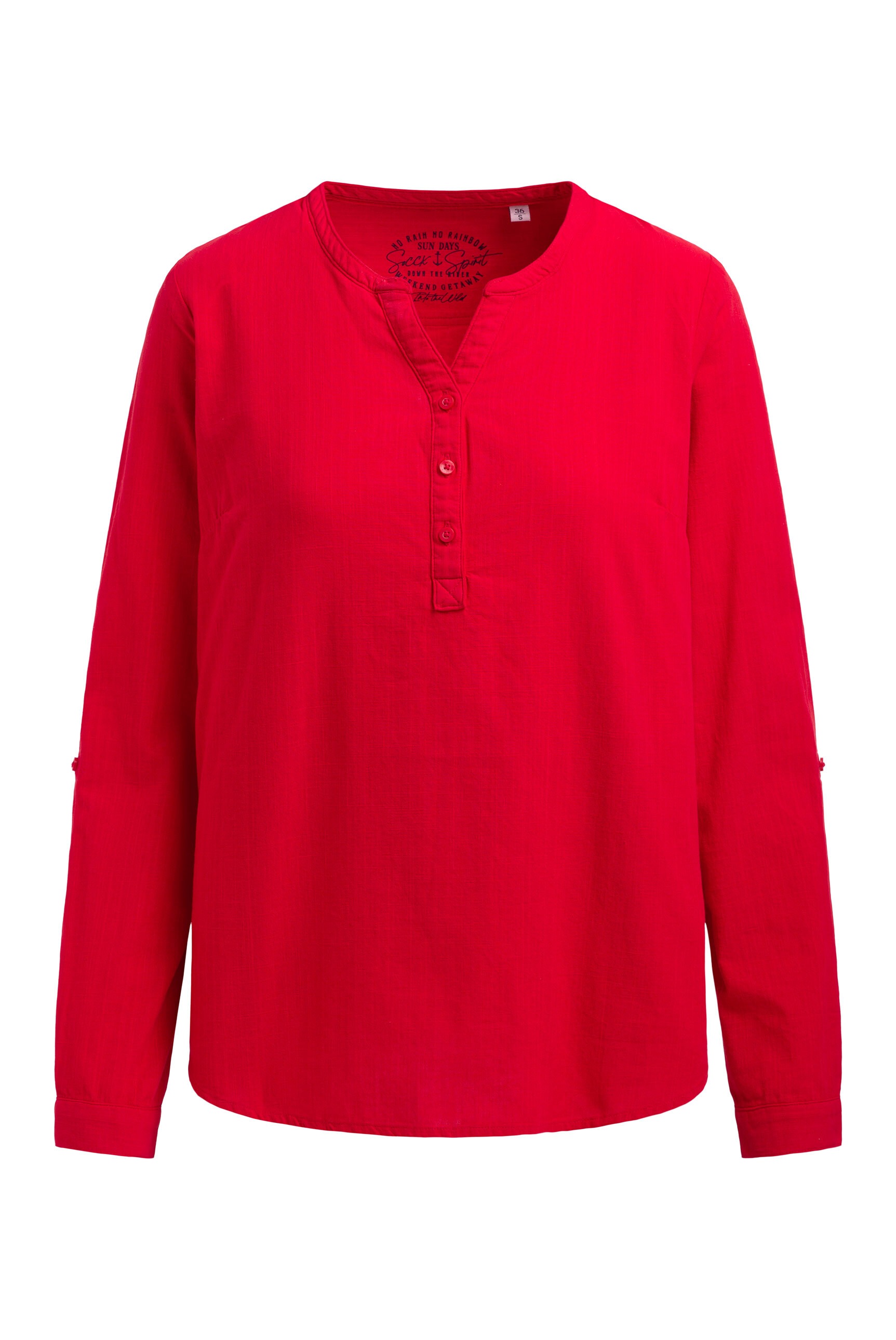 SOCCX Langarmbluse im Turn-Up-Look