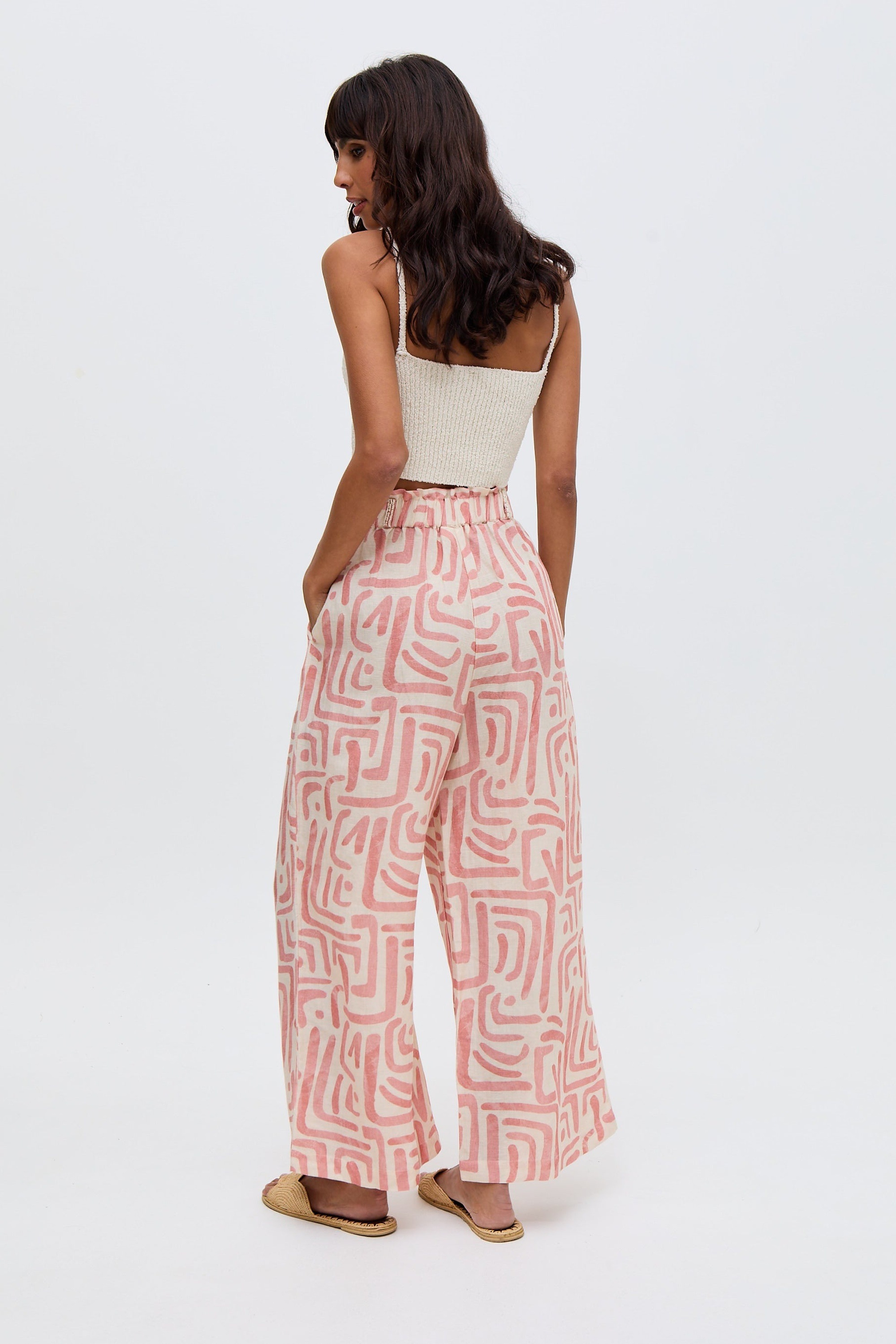 RAFFYA Jerseyhose »Pop Wide Leg Warhol Print Trouser Damen«