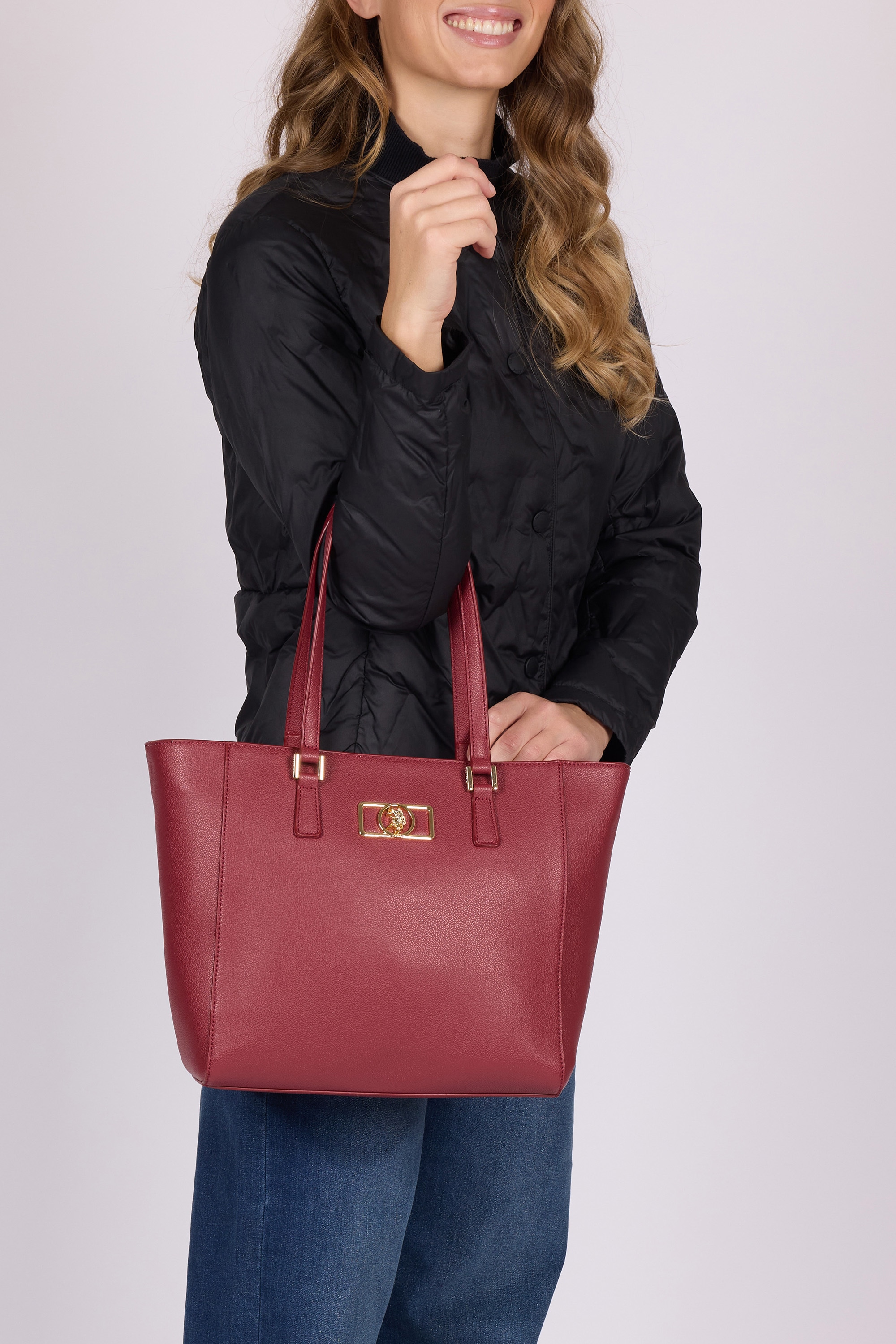 U.S. Polo Assn. Tragetasche »JONES CHIC SHOPPING BAG Damen« Tragetasche Damen, Shopper, Einkaufstasche, Fashion, Lifestyle, Sale