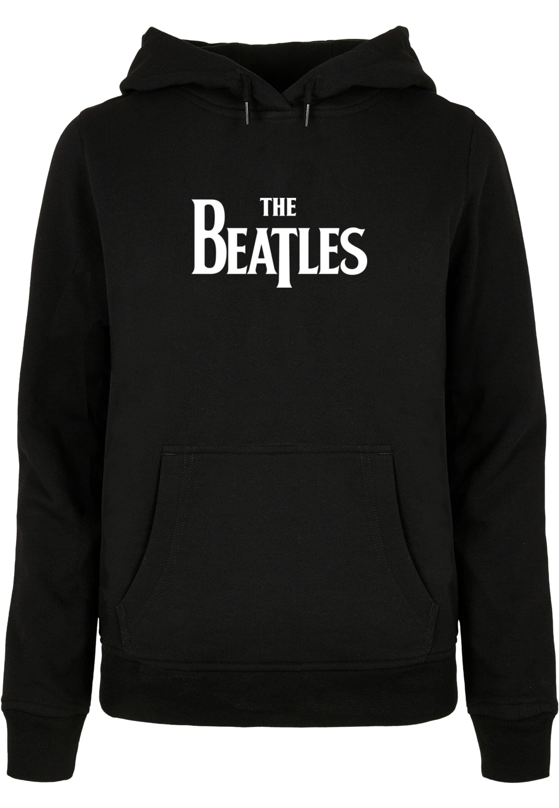 The Beatles Kapuzenpullover Mit Drop T Logo - Offiziell Lizenziert, Schwarz Mit Reißverschluss