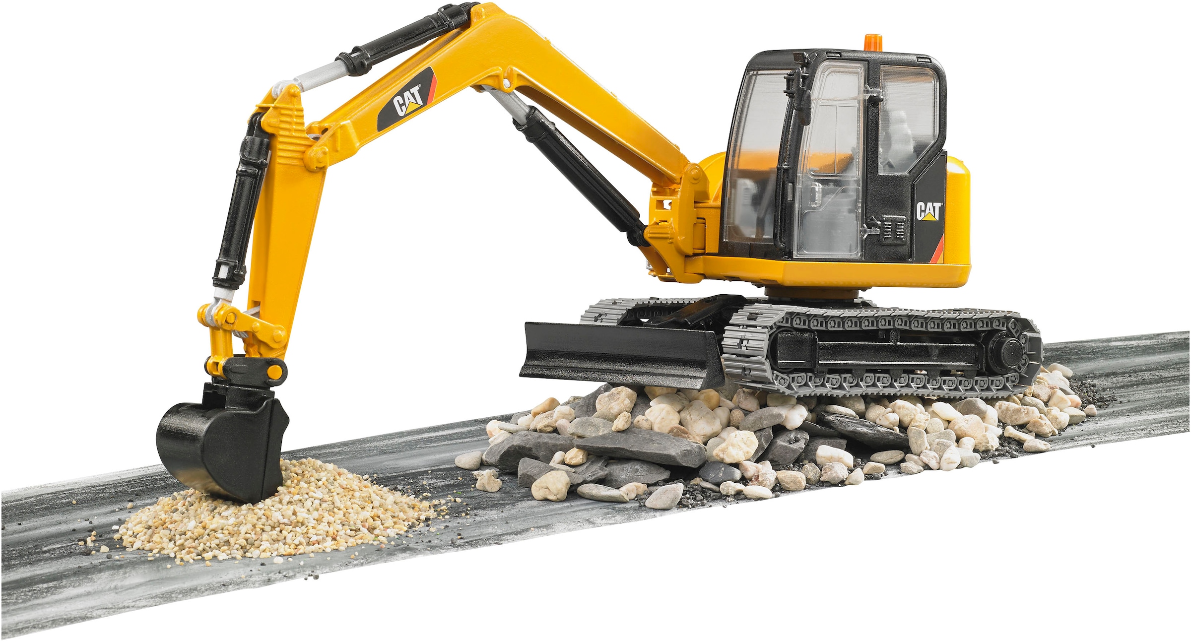 Bruder® Spielzeug-Bagger »Cat Mini Bagger 35 cm (02456)«, Made in Europe