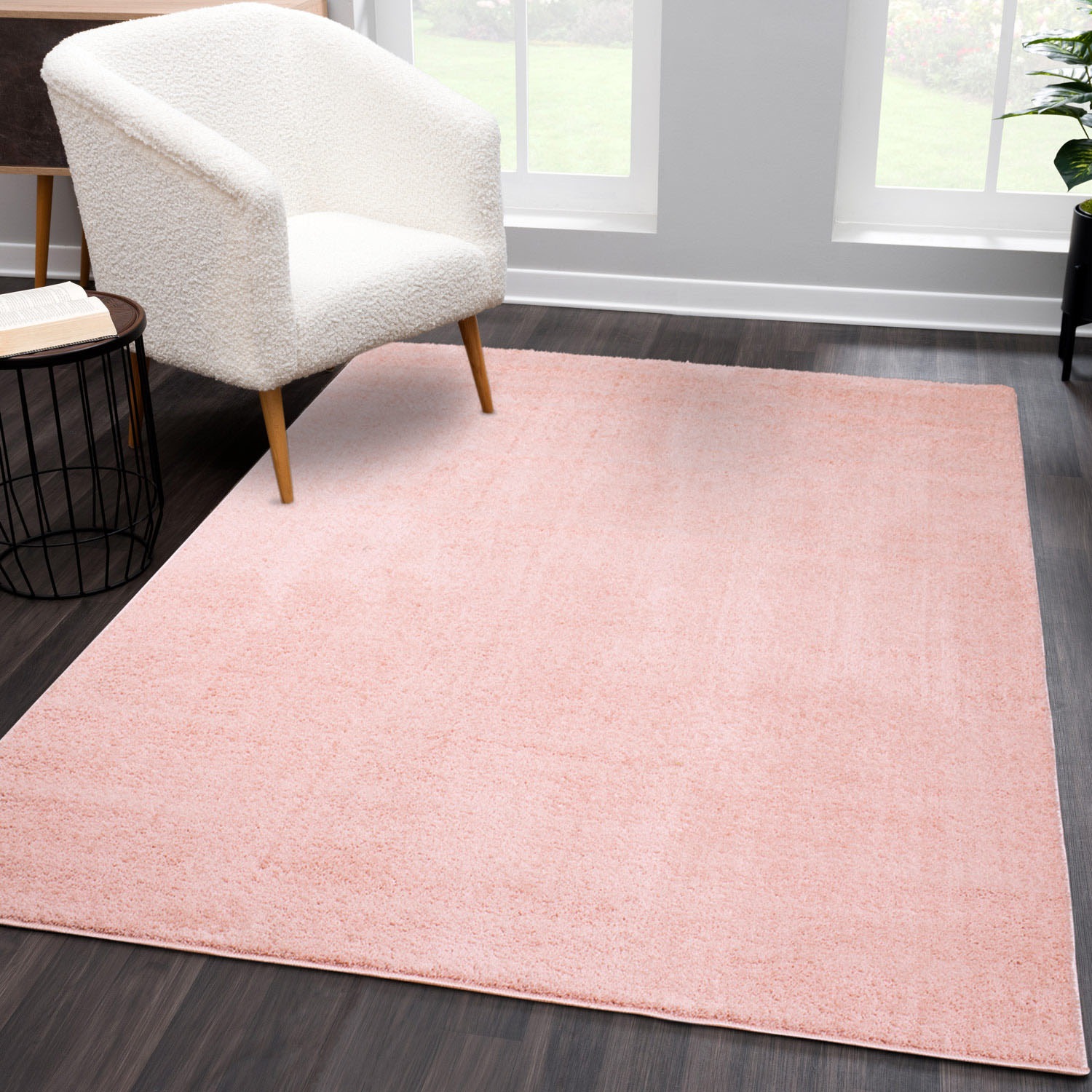 Carpet City Teppich »Softshine 2236«, rechteckig, 14 mm Höhe, Läufer, Hochflor, besonders weich, robust, Uni, Wohnzimmer