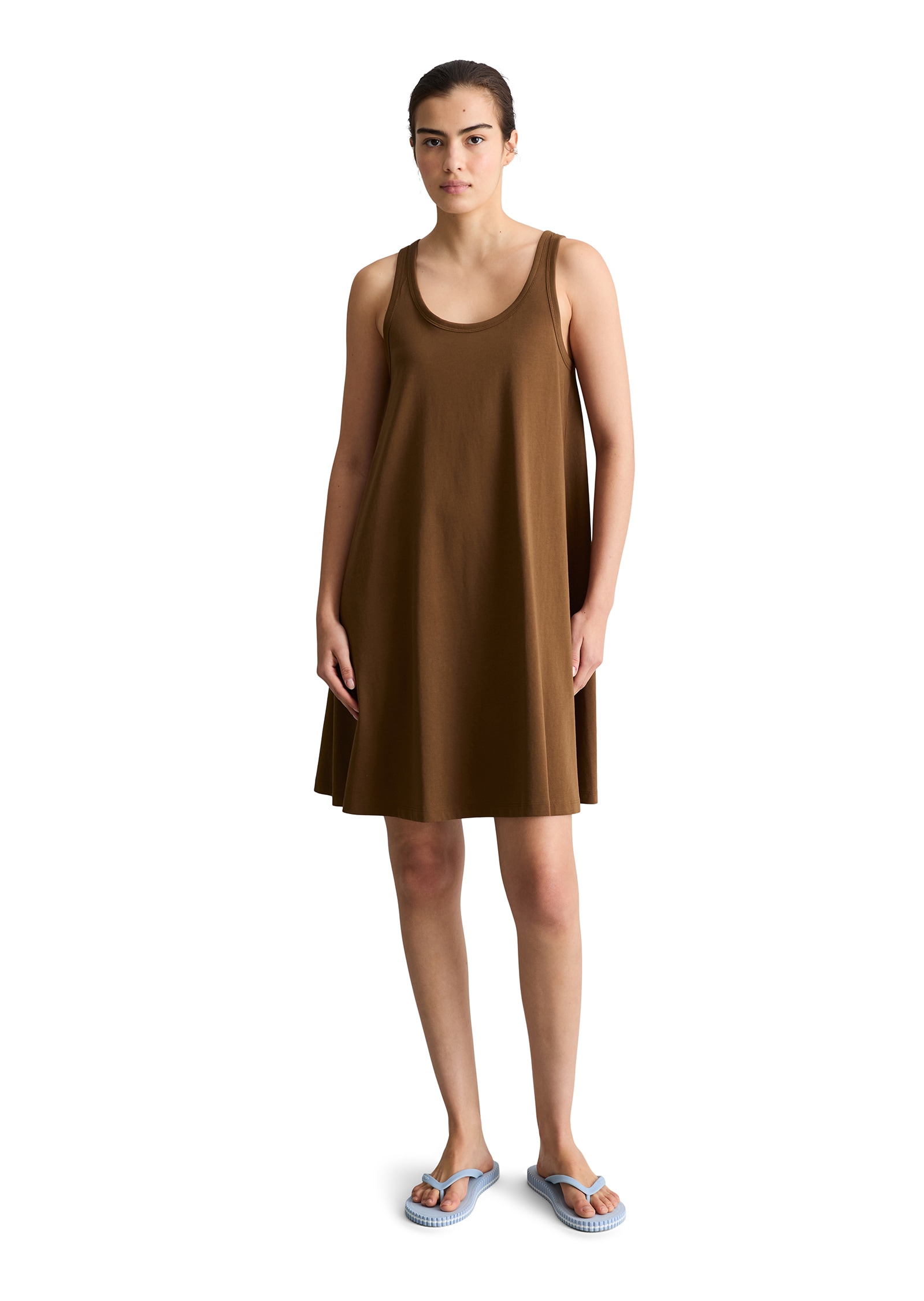 Marc O'Polo DENIM Jerseykleid ärmellos, A-Shape aus Organic Cotton