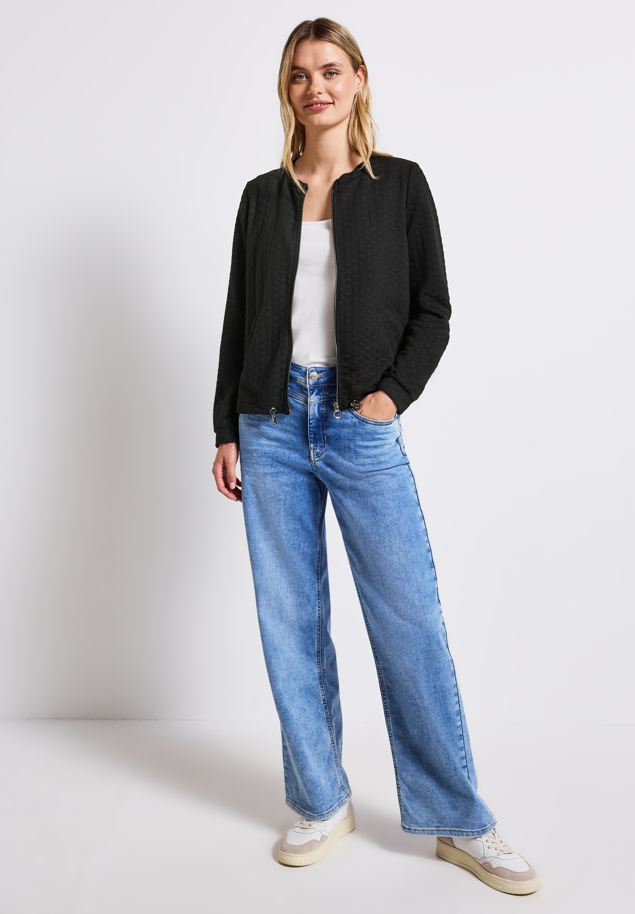 STREET ONE Cardigan, mit Struktur-Muster