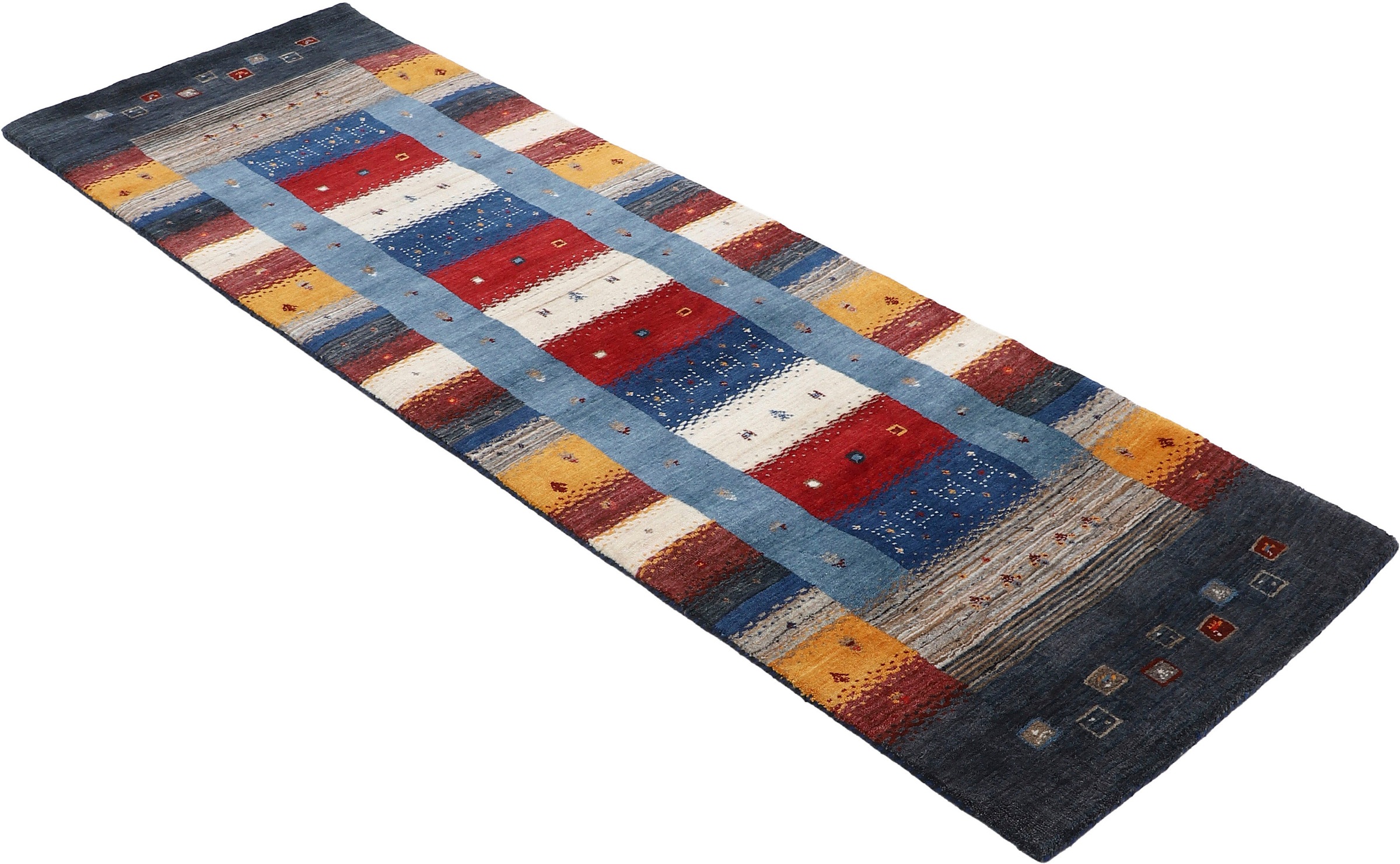 carpetfine Wollteppich "Gabbeh Don, auch als Läufer" rechteckig 15 mm Höhe günstig online kaufen