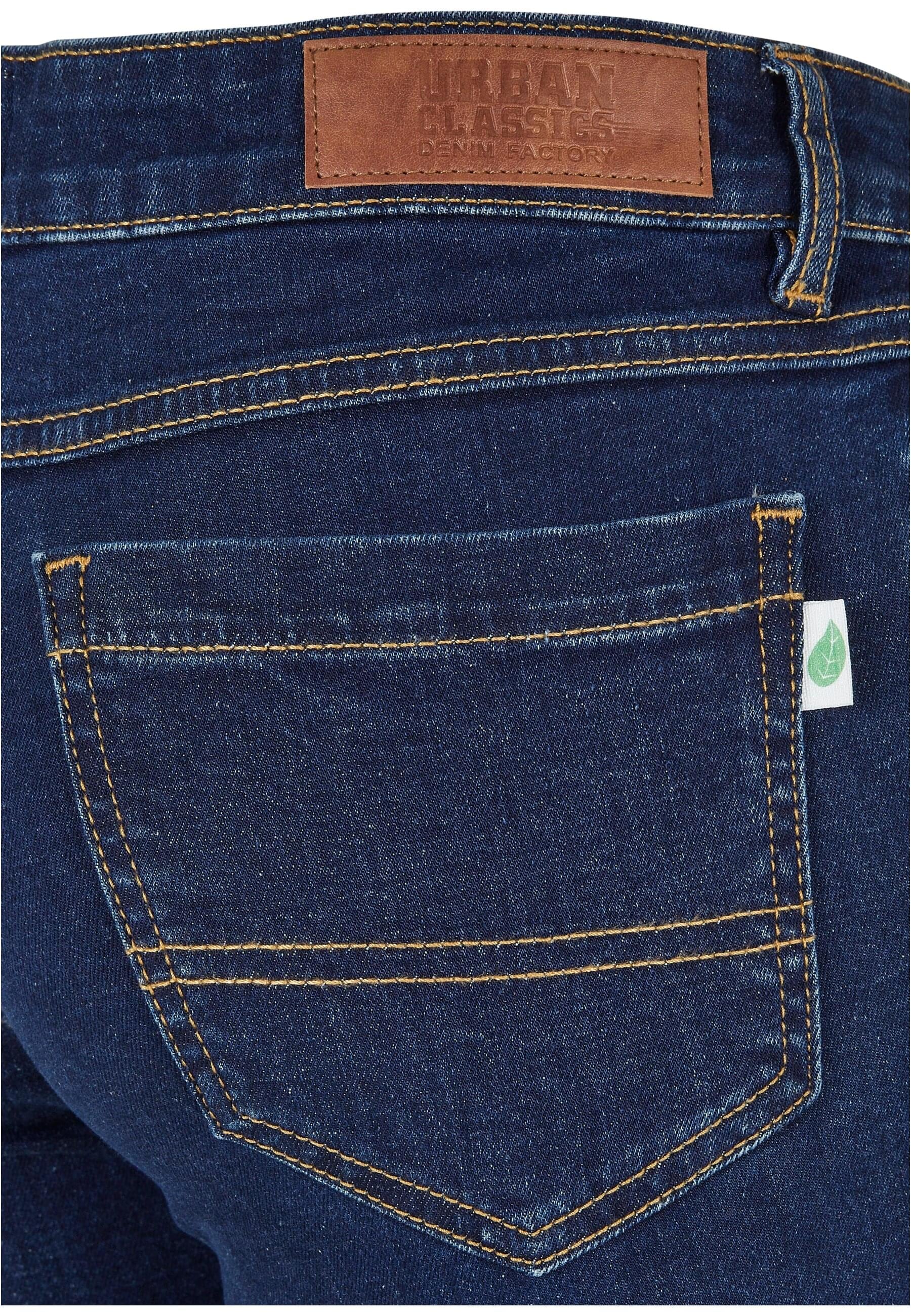 URBAN CLASSICS Bequeme Jeans »Urban Classics Damen Ladies Organic Low Waist Flared Denim«