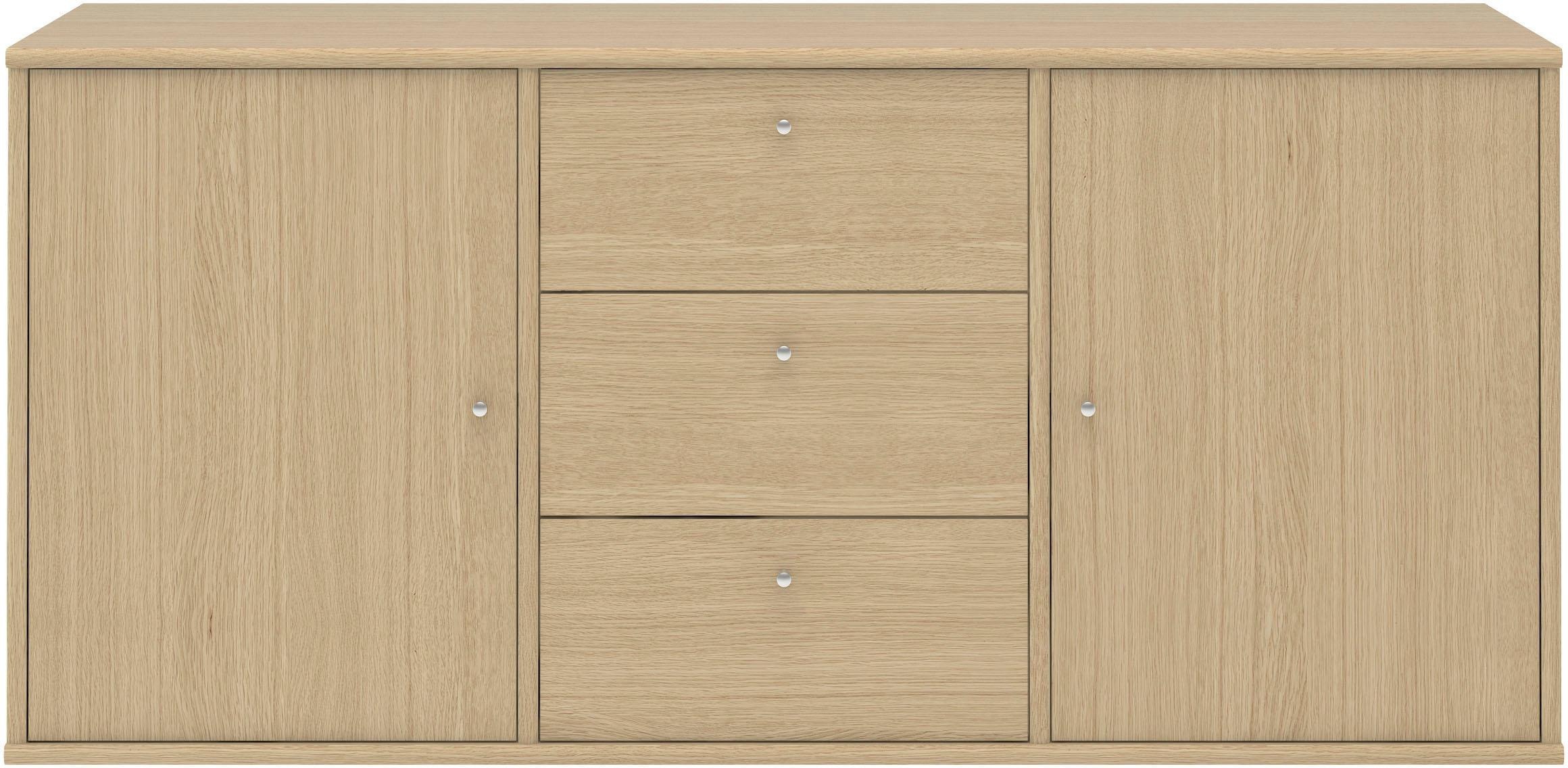 Hammel Furniture Sideboard »Mistral, Hochwertig Schrank, hängend/stehend montierbar«, mit Türen und Schubladen, B: 133 cm, anpassungsbar Designmöbel