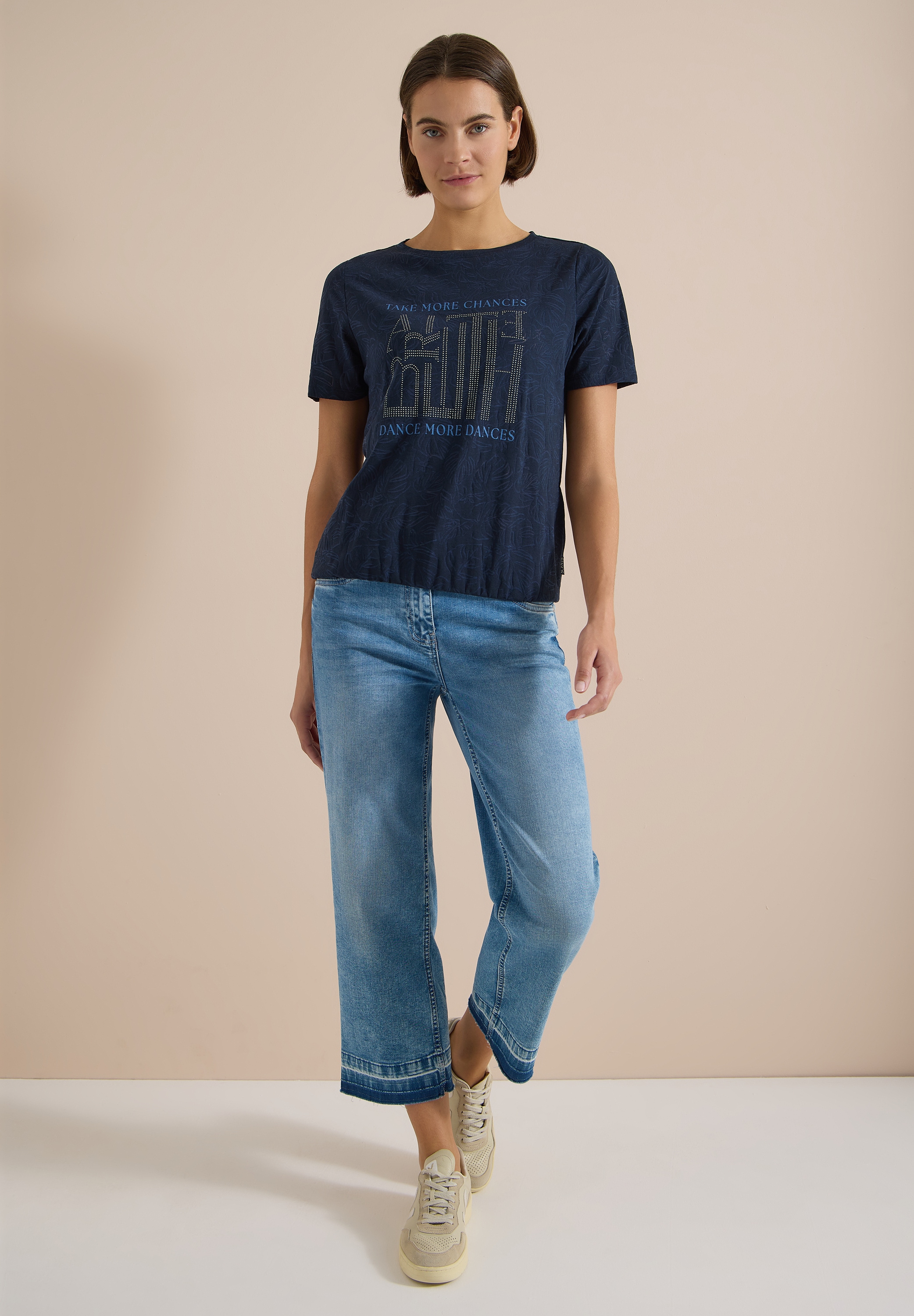 Cecil T-Shirt mit Wording-Print