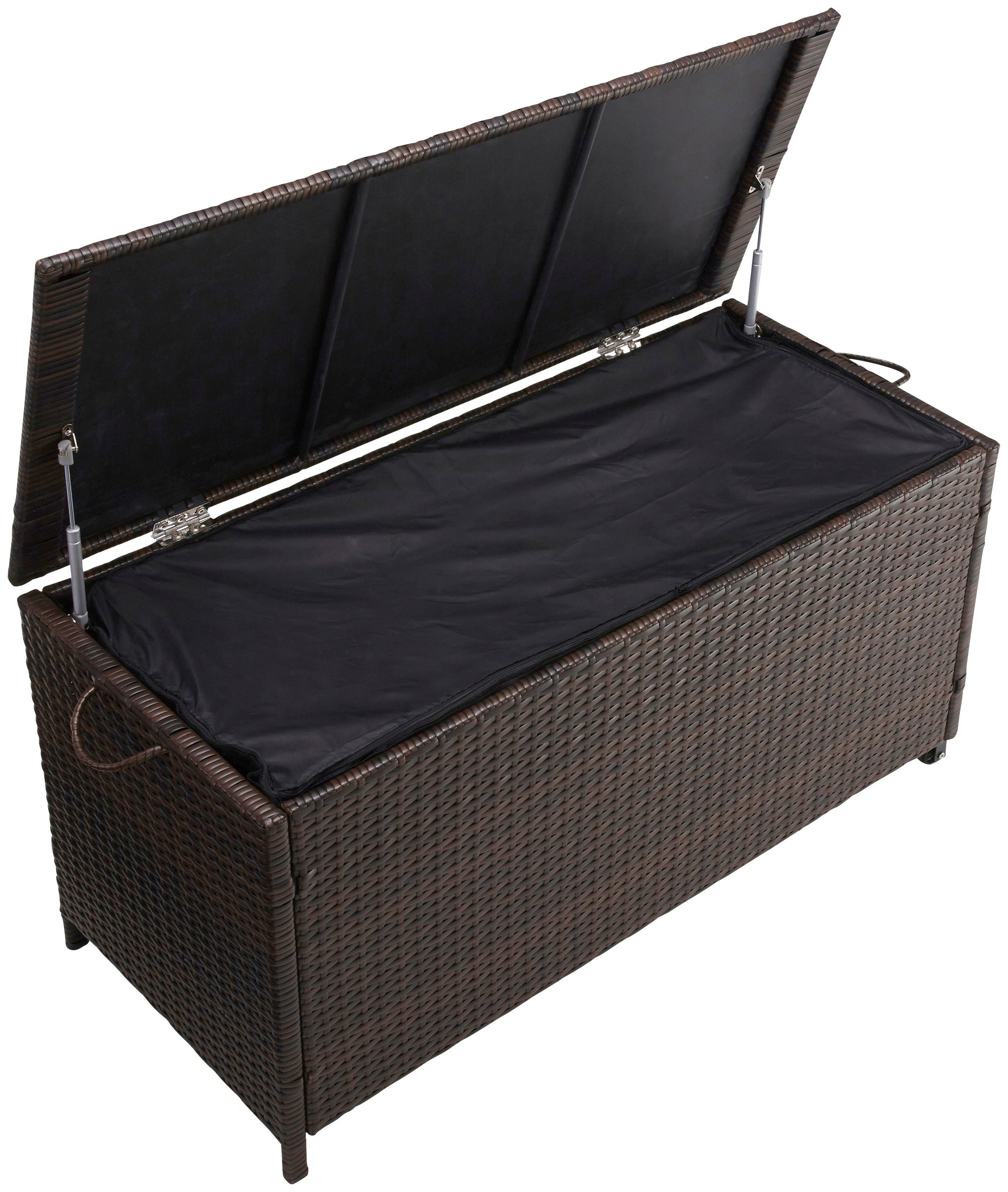 garten gut Auflagenbox »Rattan«, Polyrattan, braun