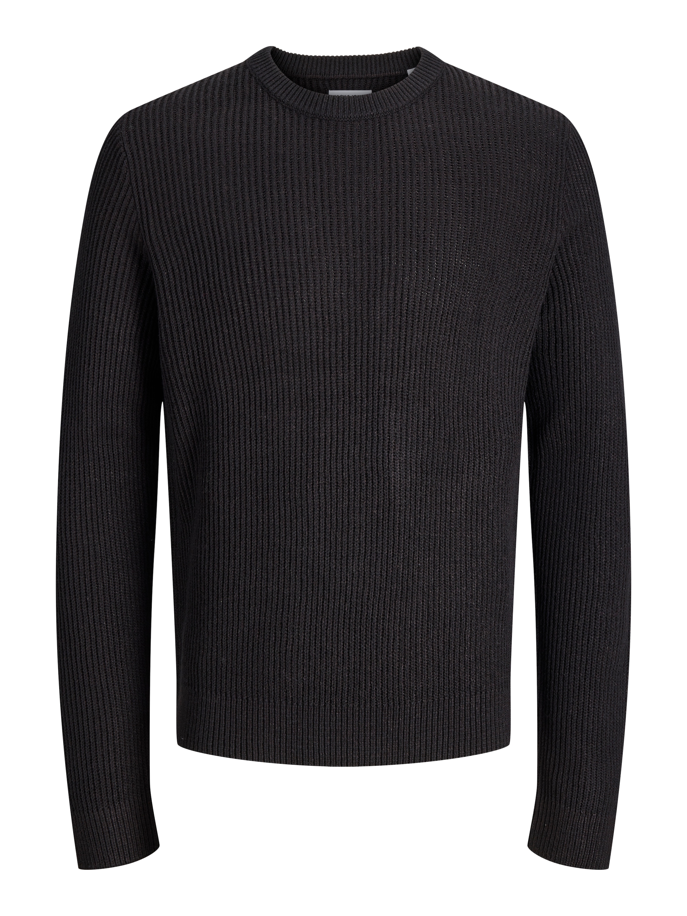 Jack & Jones PlusSize Rundhalspullover »JJPANNEL KNIT CREW NECK AW26 PLS« Materialmix, normal geschnitten